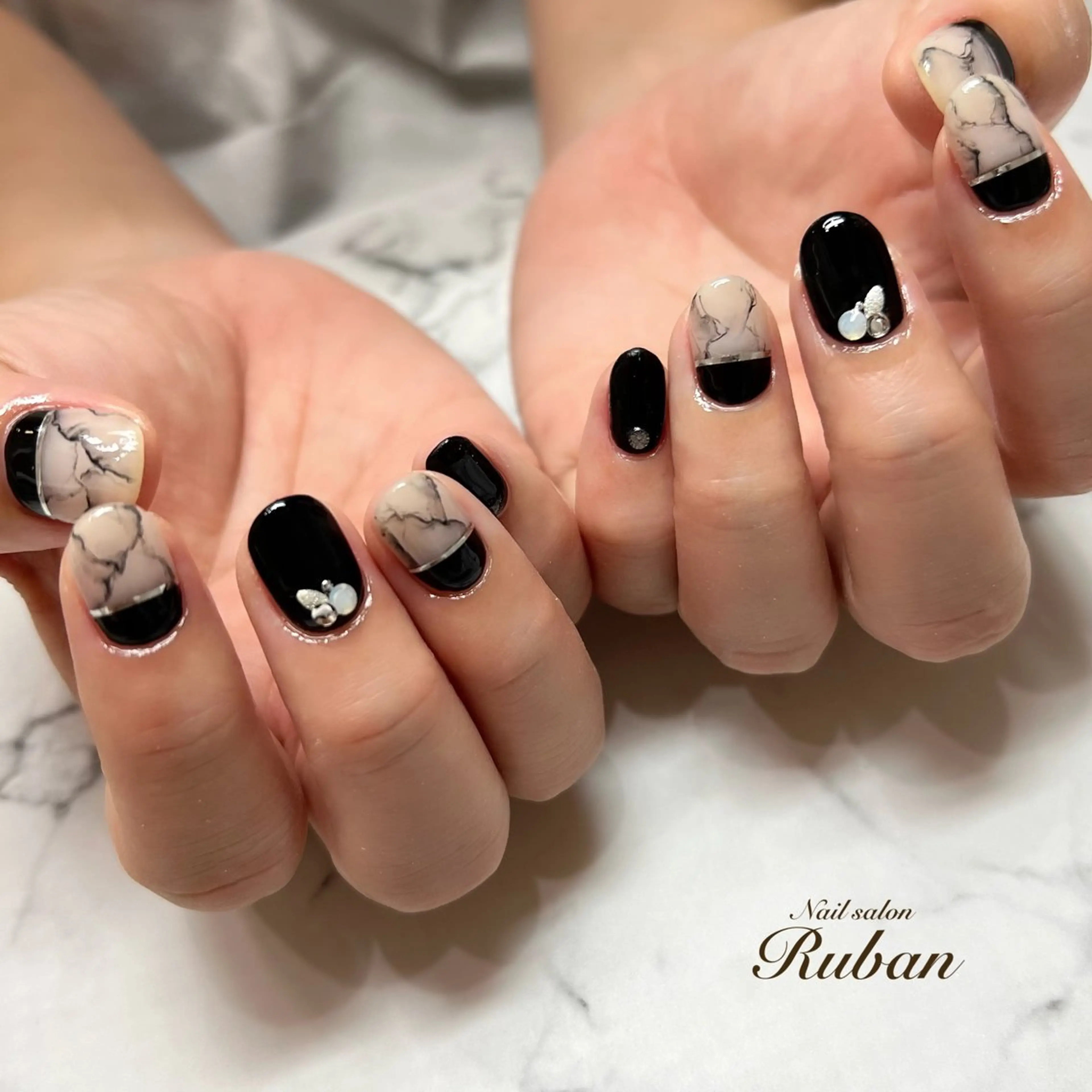 ネイル アートネイル 持ち込み Nail salon Rubanのネイルデザイン