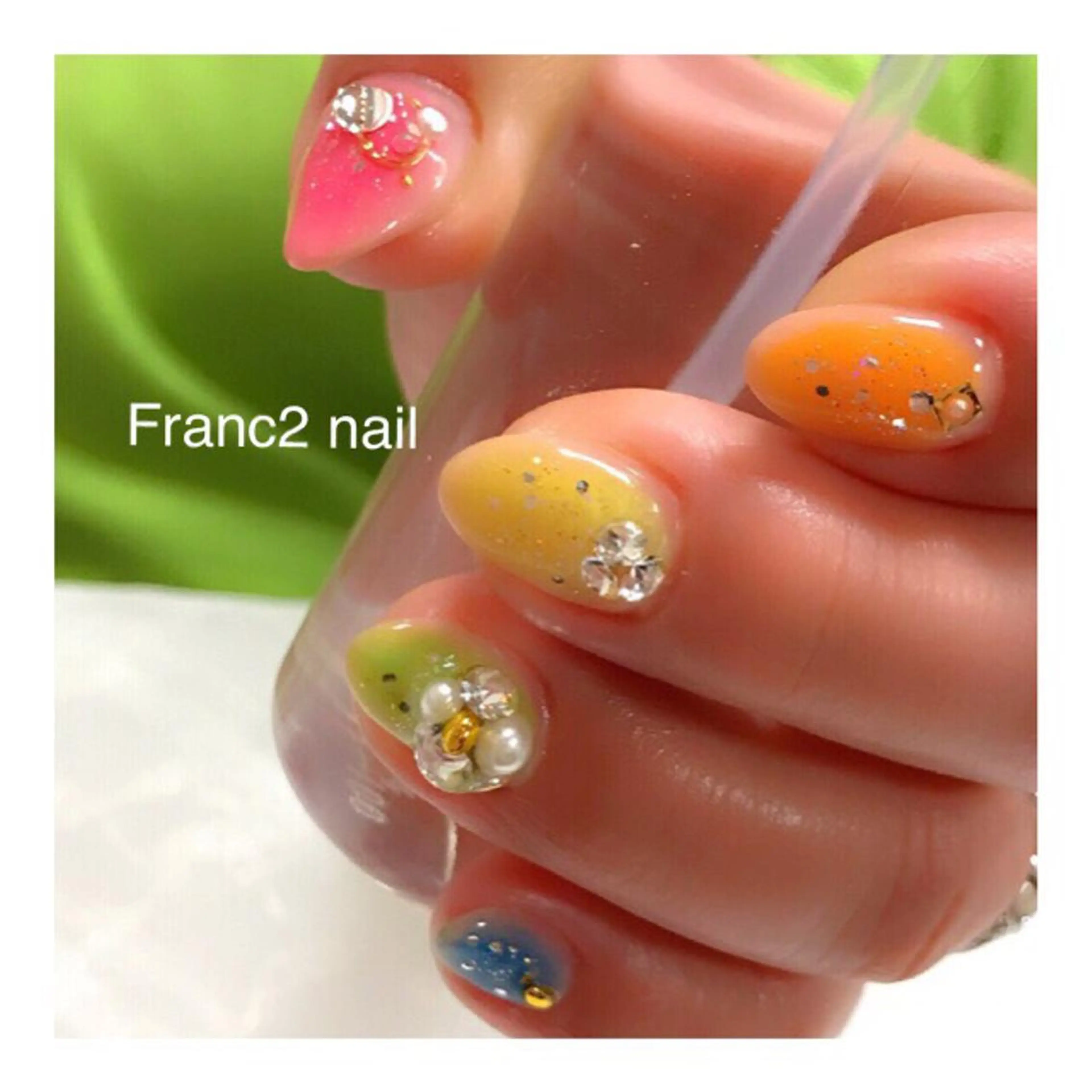 ネイル 玉造、森ノ宮 fran2 nailのネイルデザイン