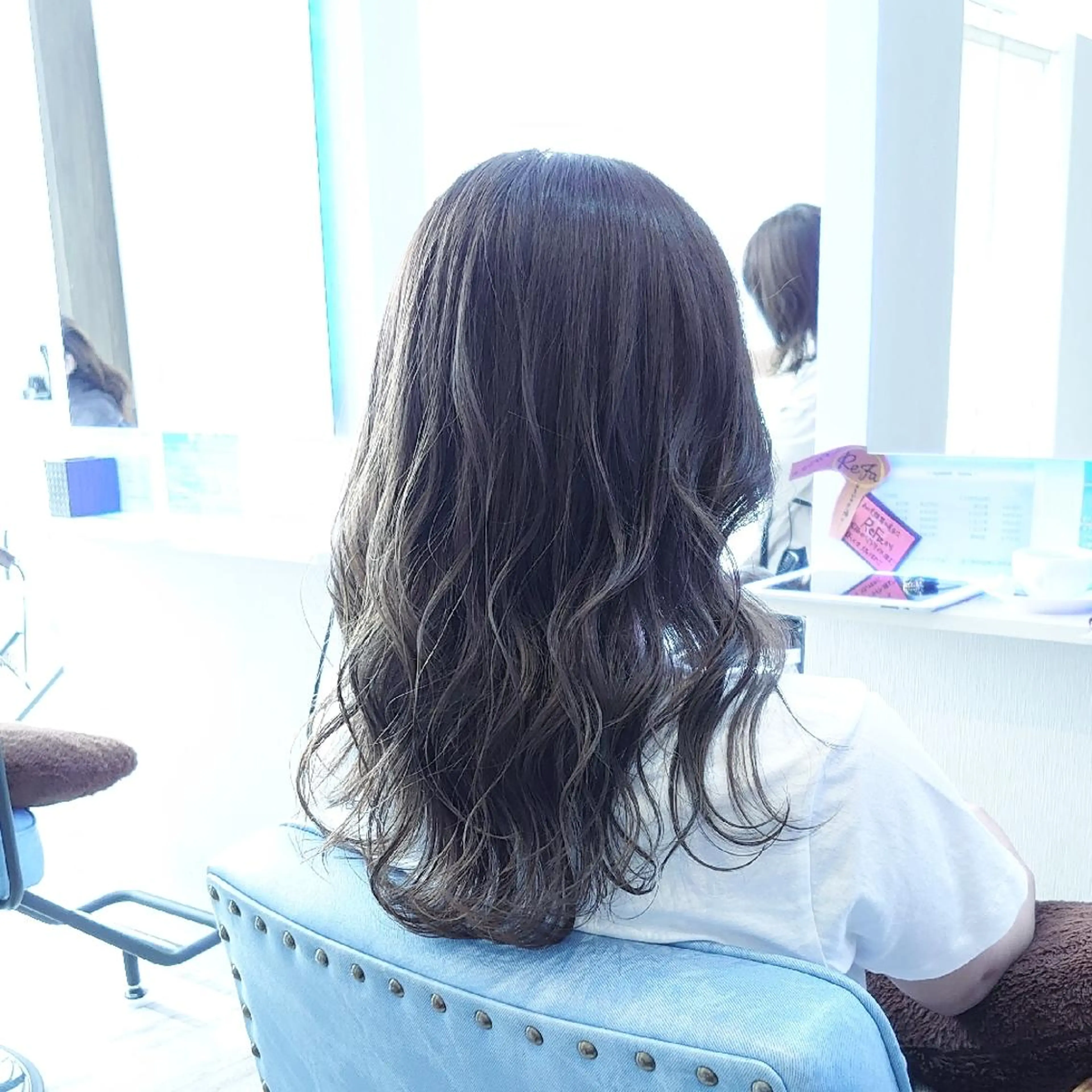 ヘアアレンジ セミロング カラー カット ヘアカラー 小林 伸行のヘアスタイル