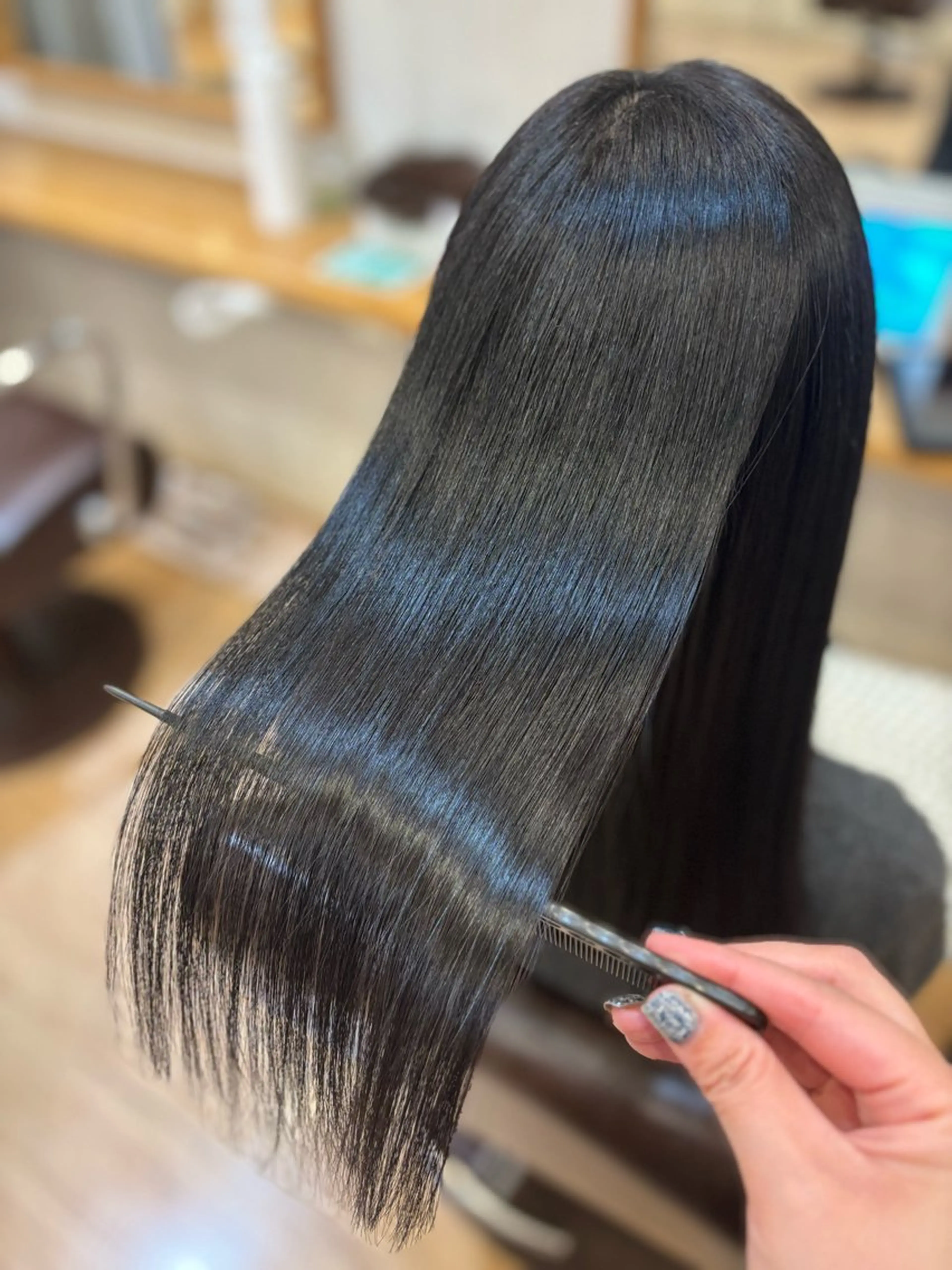 セミロング 髪質改善 すなが/ハイライト モデル募集中のヘアスタイル