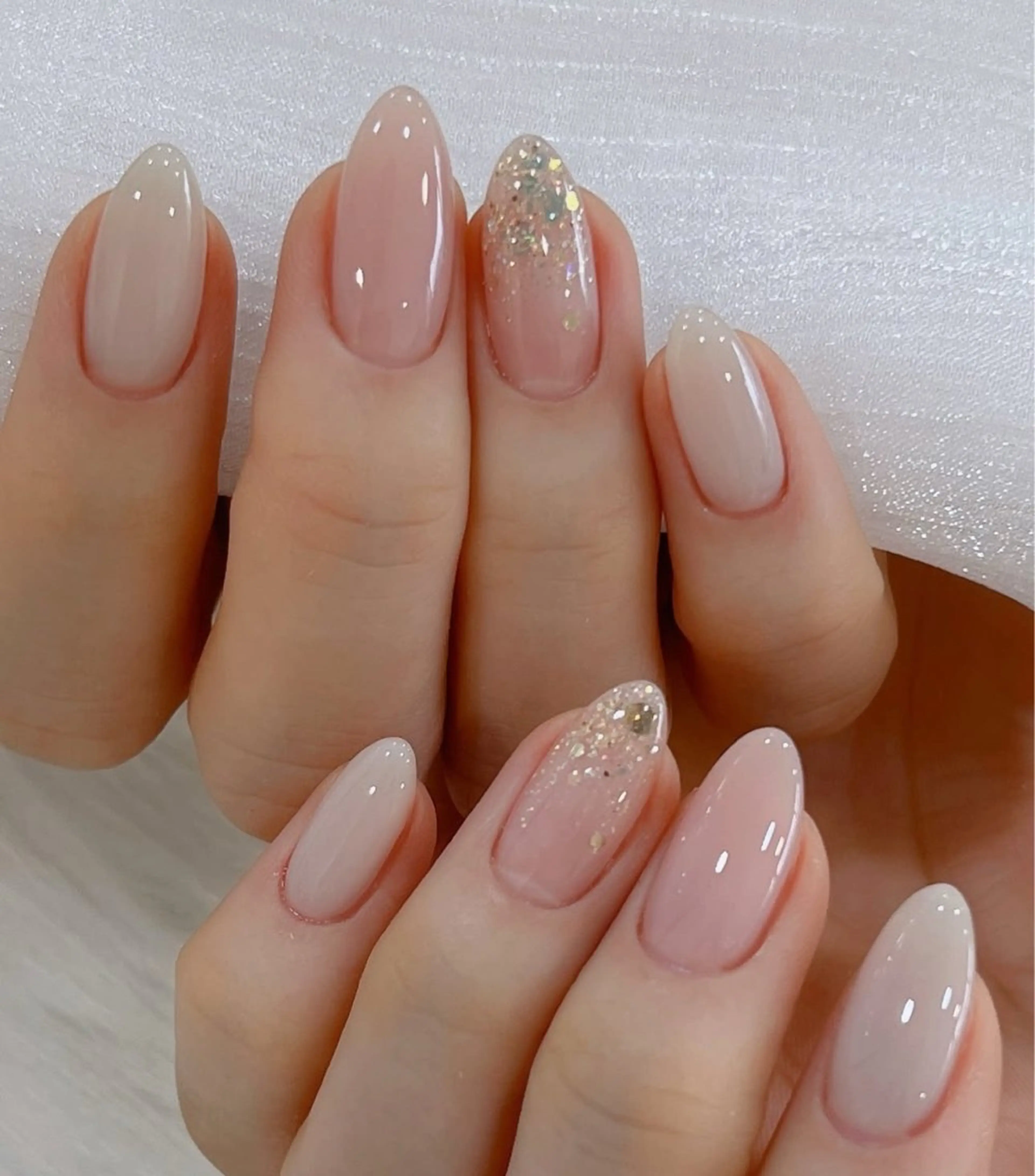 ネイル チークネイル フレンチネイル グラデーション 韓国ネイル マグネットネイル Hana Nailのネイルデザイン