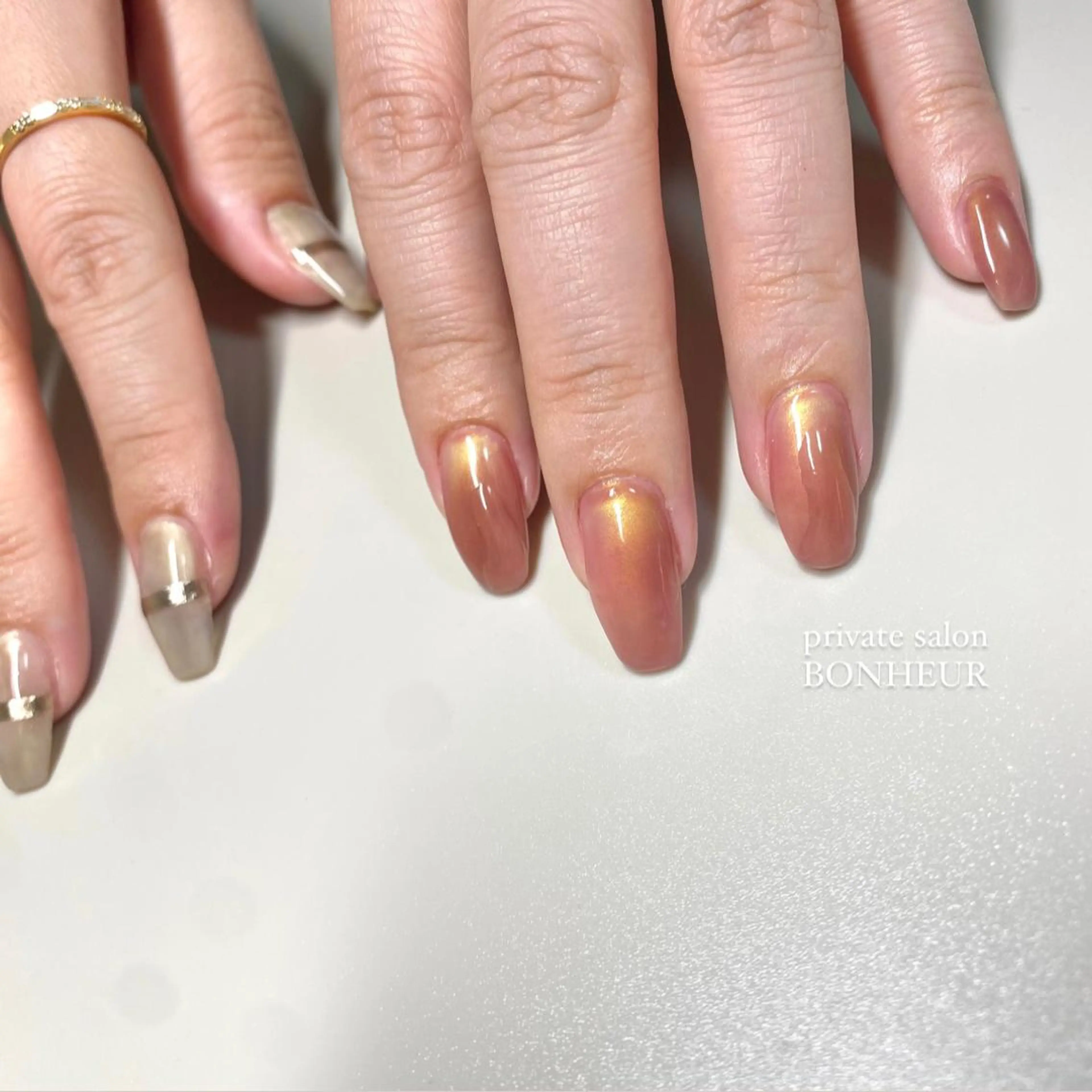 ネイル ハンドネイル BONHEUR Annaのネイルデザイン