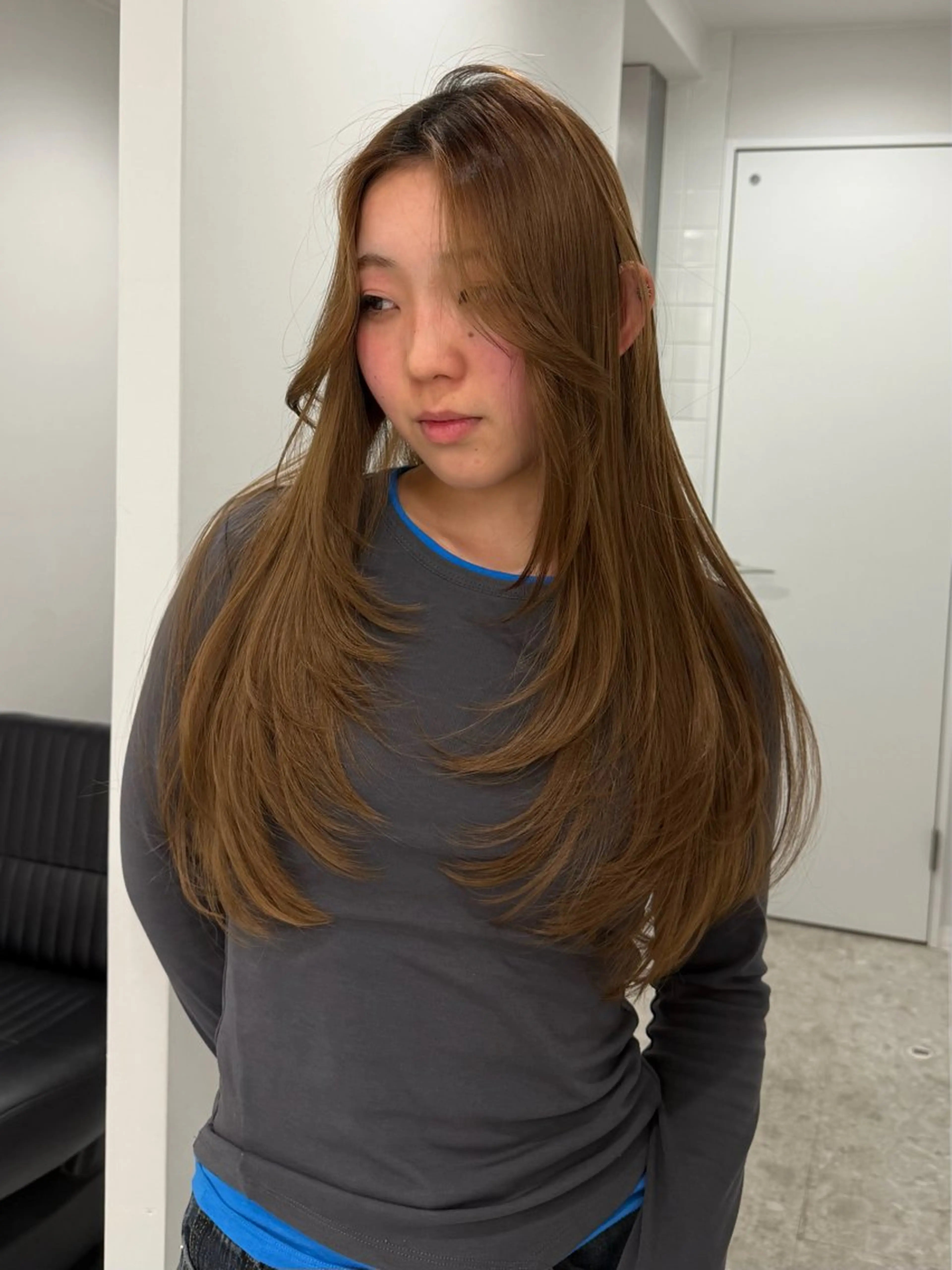 ロング カラー 大阪梅田/ イマムラミヅキのヘアスタイル