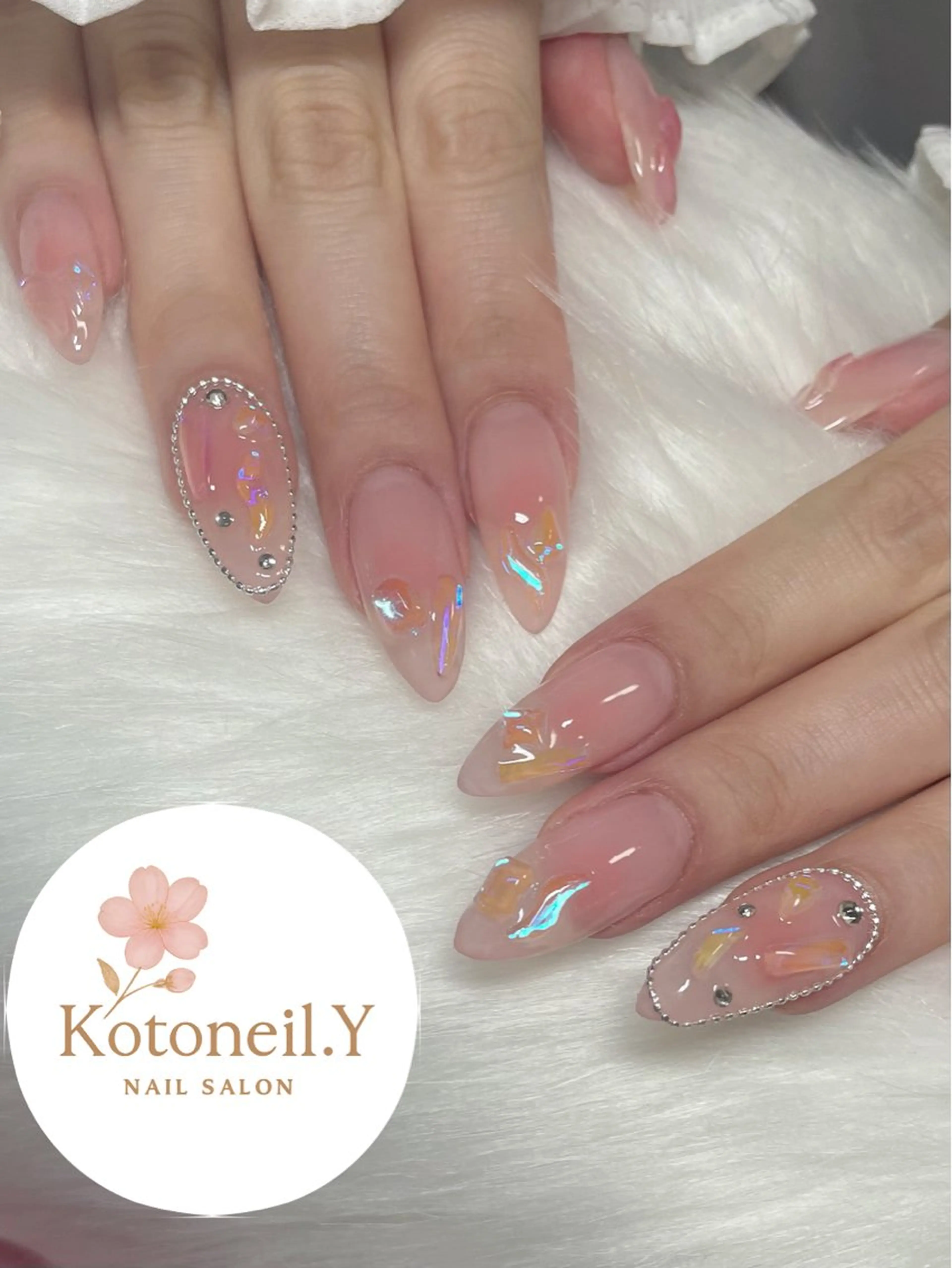 ネイル チークネイル Kotoneil.Y 琴音のネイルデザイン