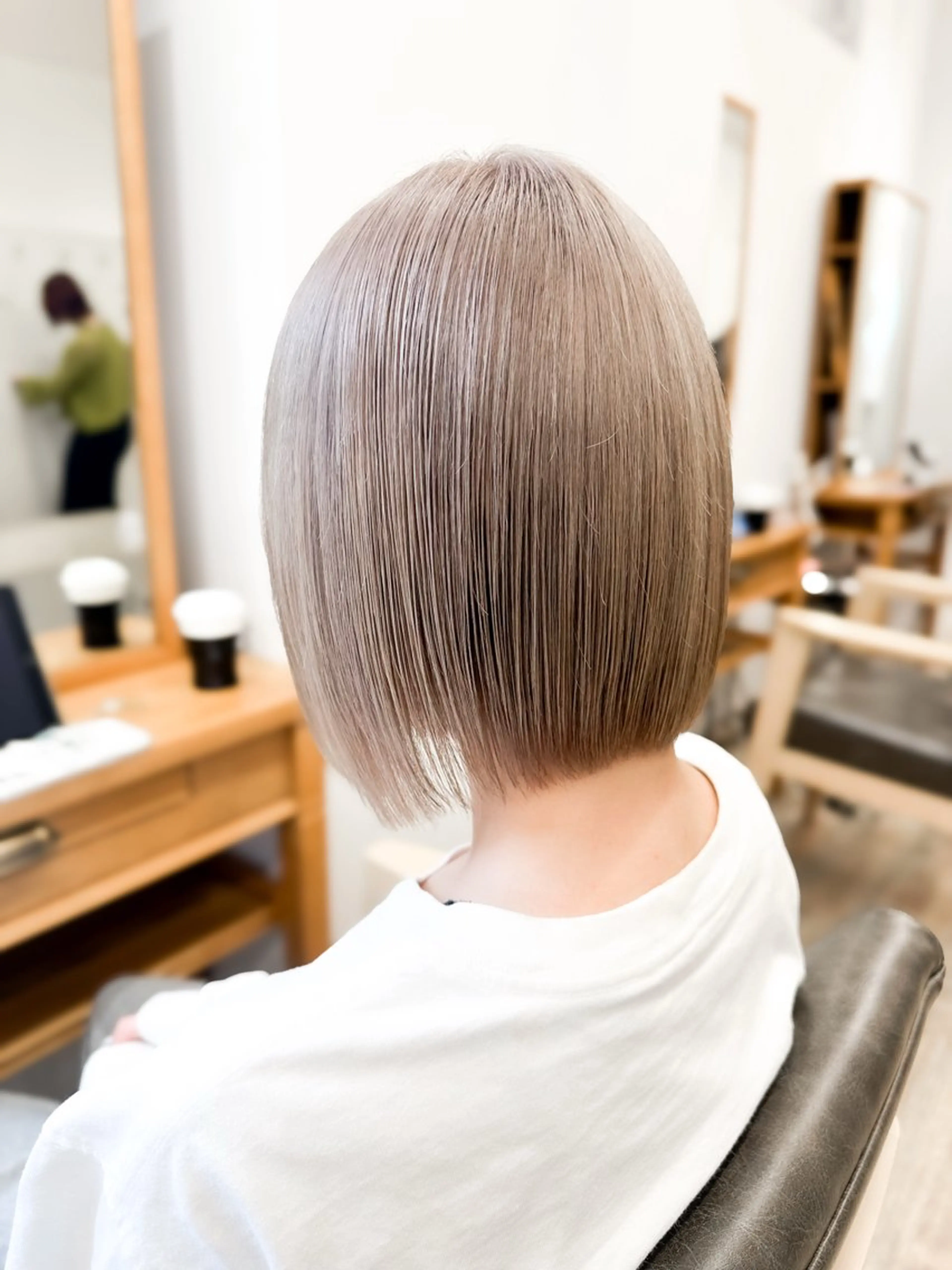 ショート カラー ブリーチ ボブ 韓国風ヘア カット ヘアカラー トリートメント say.所属・ブリーチカラー🔥 パーマ【佐々木凌平】のヘアスタイル