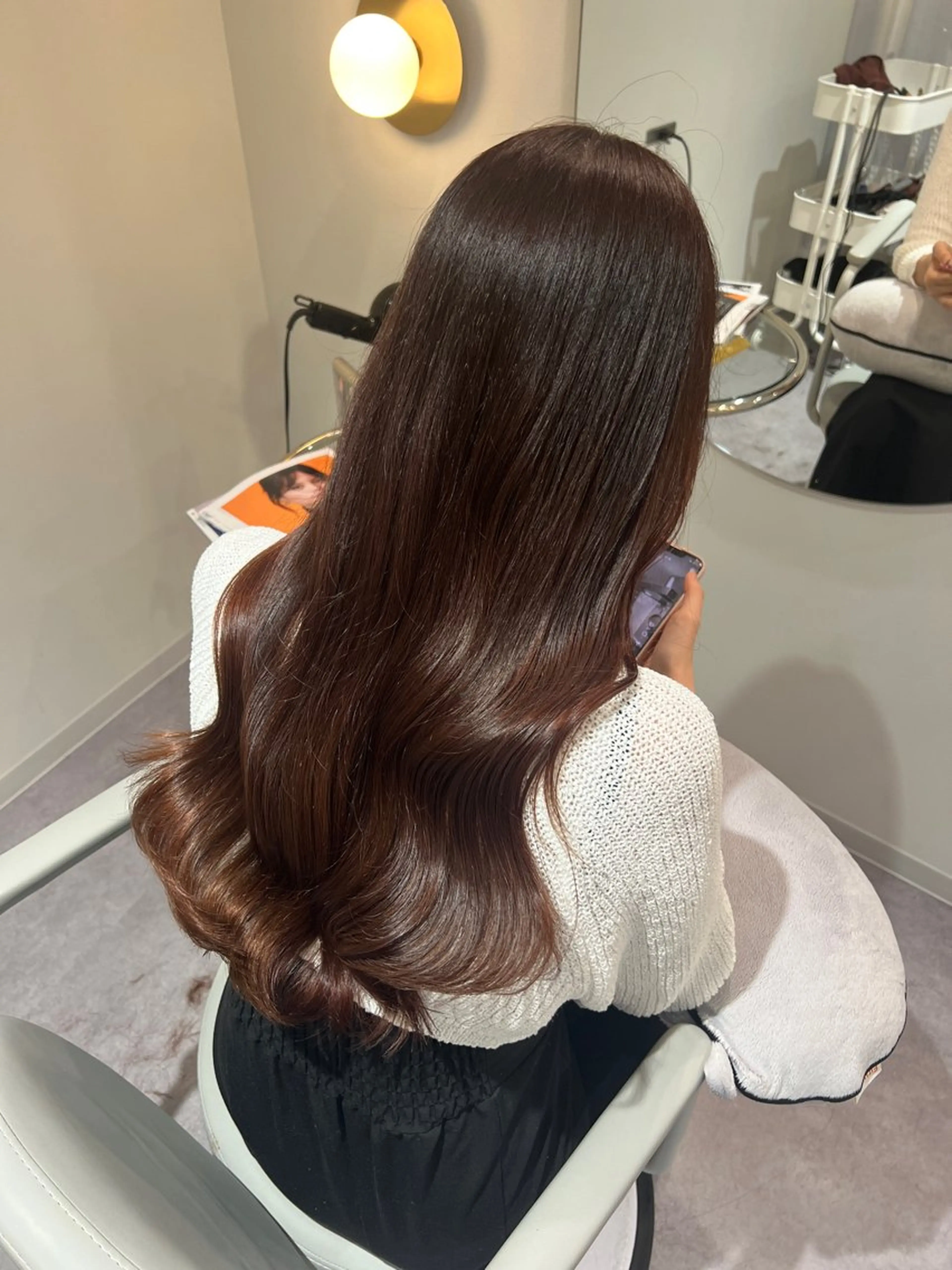 ロング ヘアカラー トリートメント 美髪✨艶髪✨髪質改善 カラー特化🌙鈴屋和のヘアスタイル