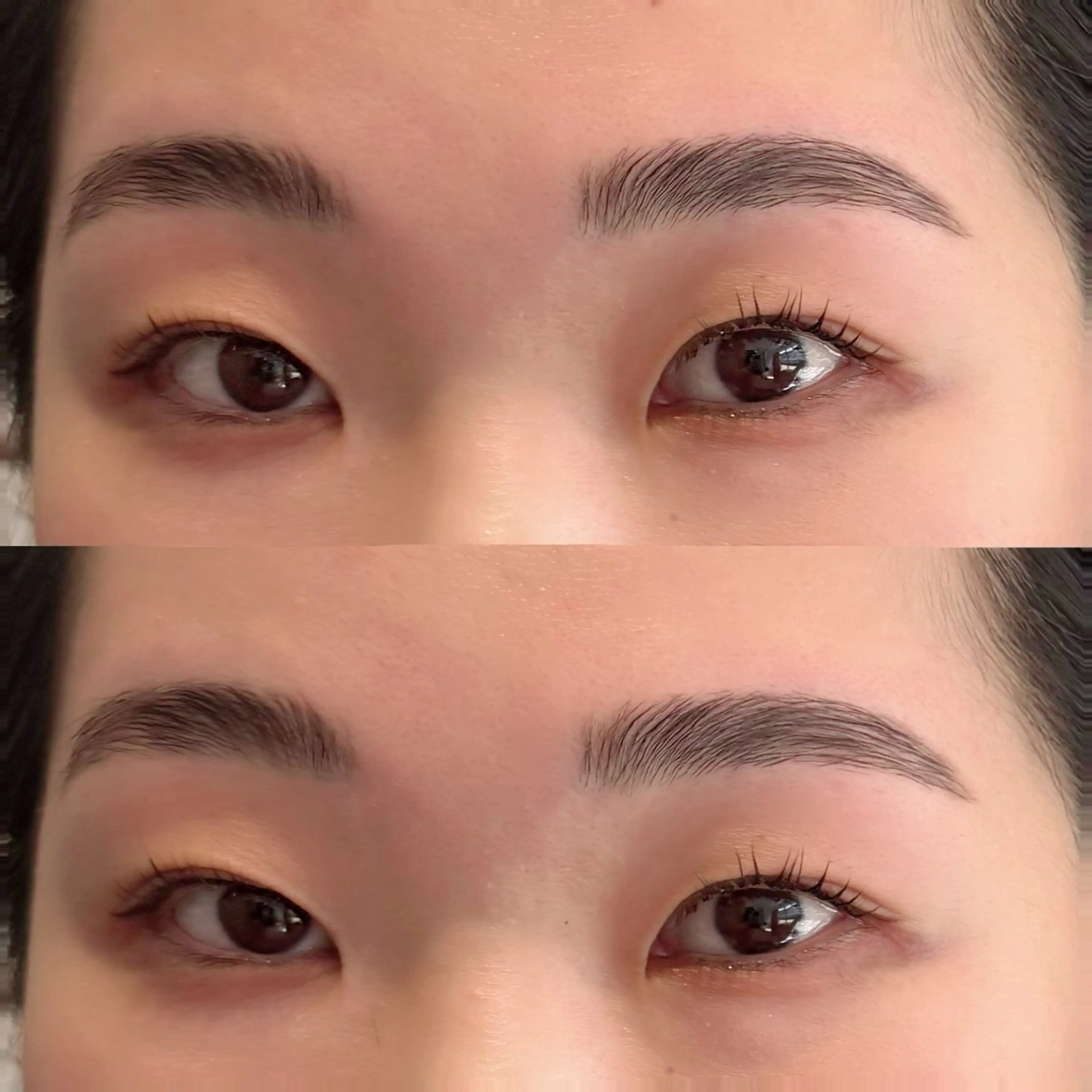 アイブロウ WAX+HBL+［間引きorケア］+メイクの写真