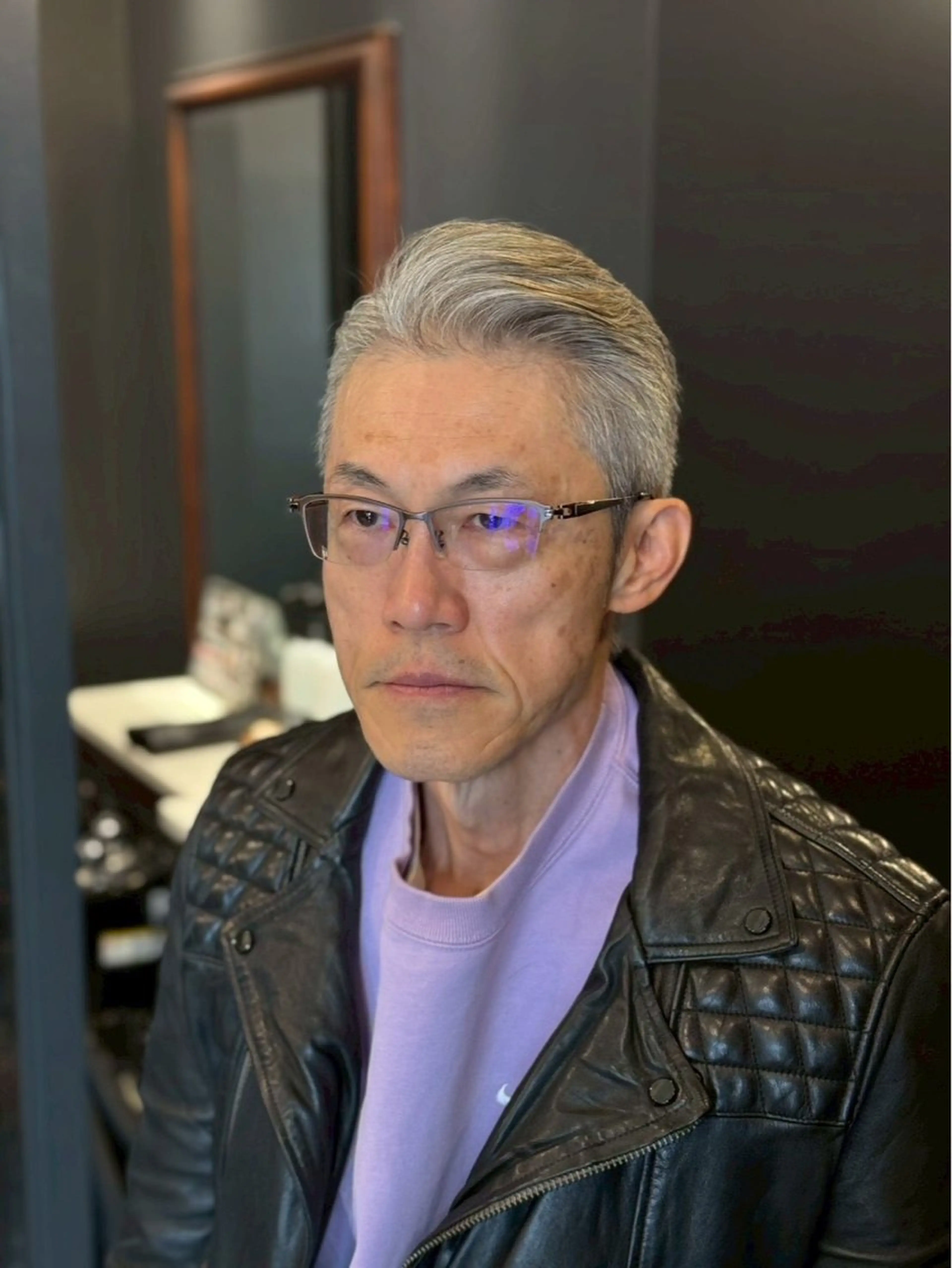 ショート メンズ 岡 魁のヘアスタイル