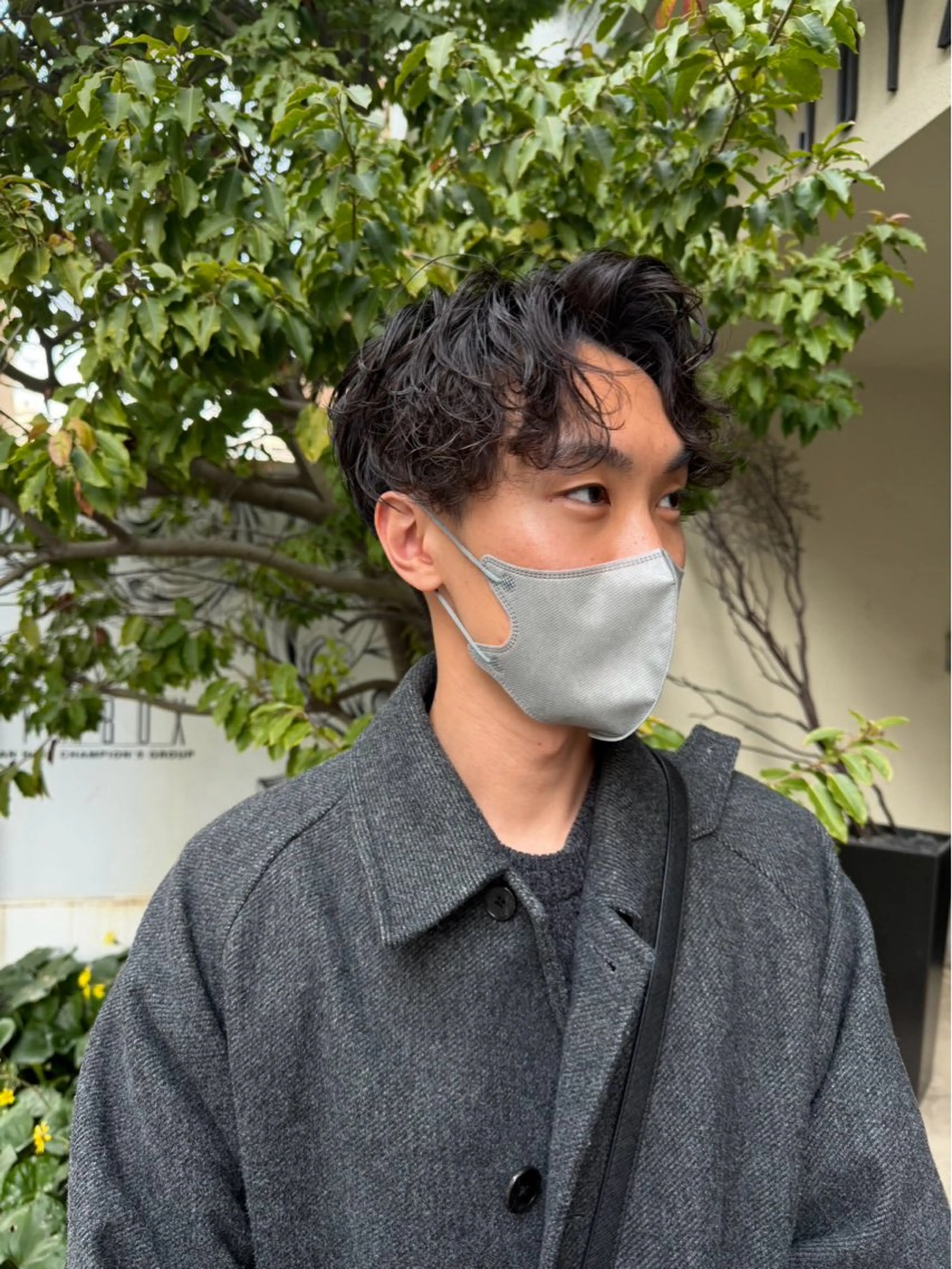 ミディアム メンズ ミディアムパーマ メンズパーマ カメオカ ダイゴのヘアスタイル