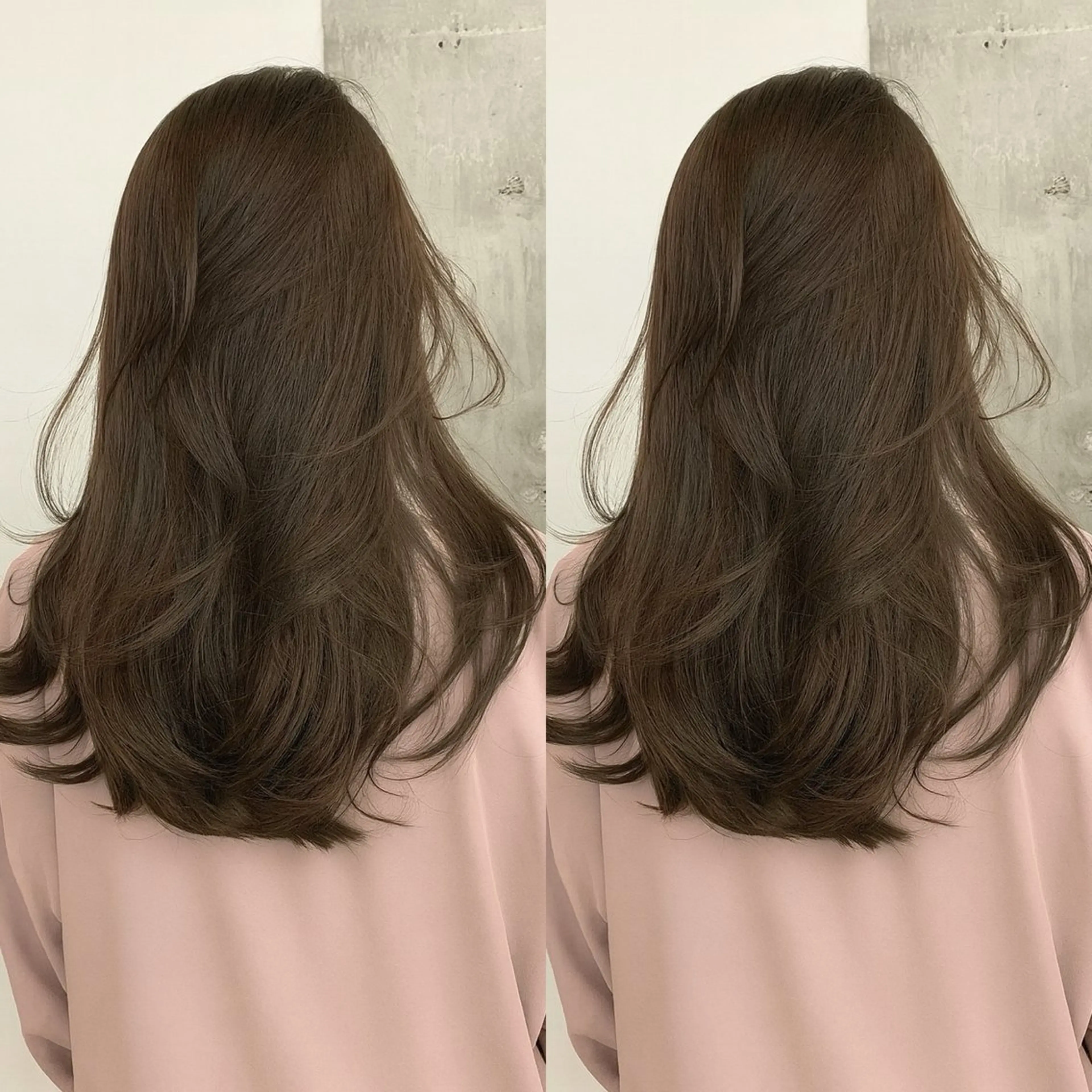 ミディアム カラー カット ヘアカラー トリートメント 小顔矯正/レイヤー 透明感カラー✨生真のヘアスタイル