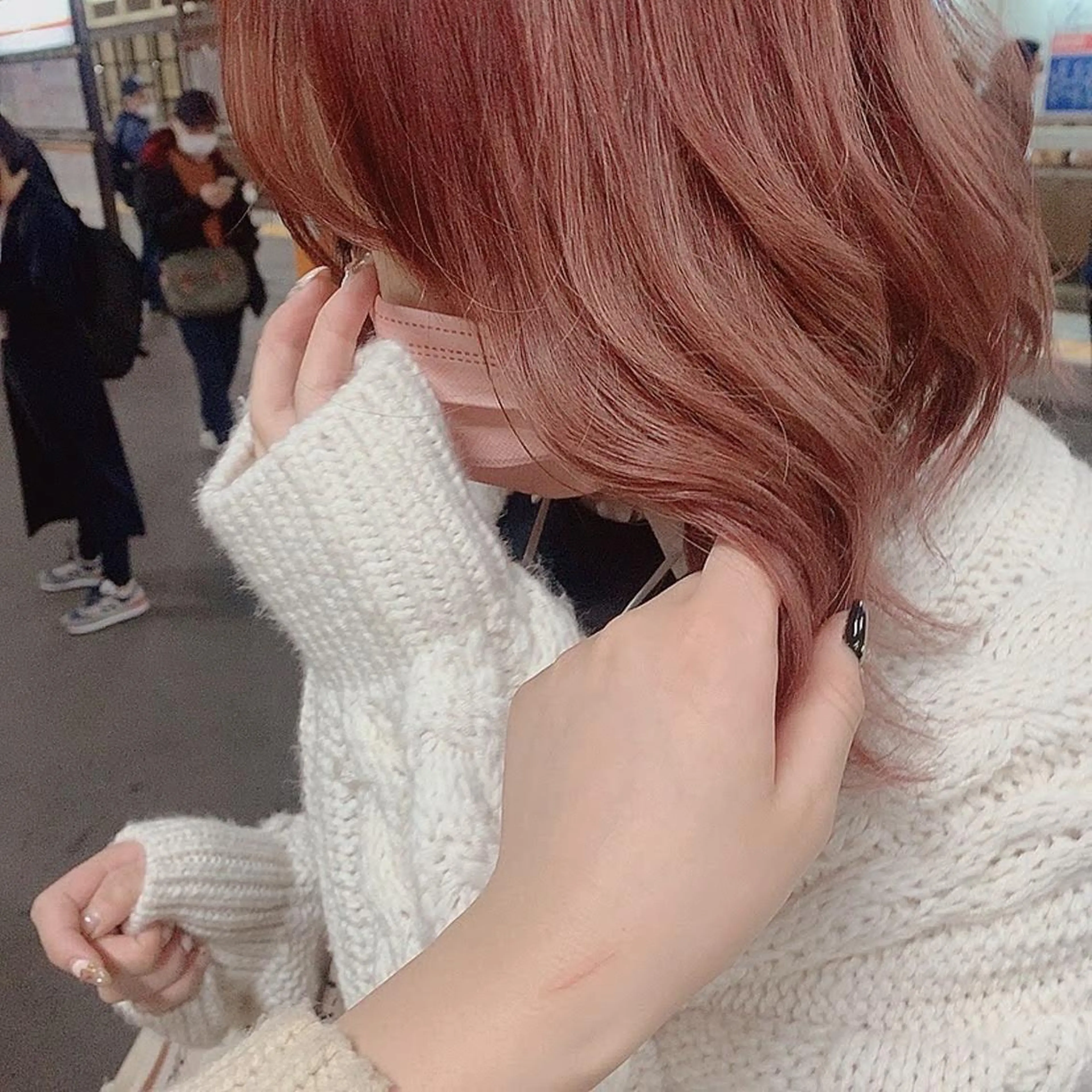 セミロング Rosso獨協大学前 YUNAのヘアスタイル