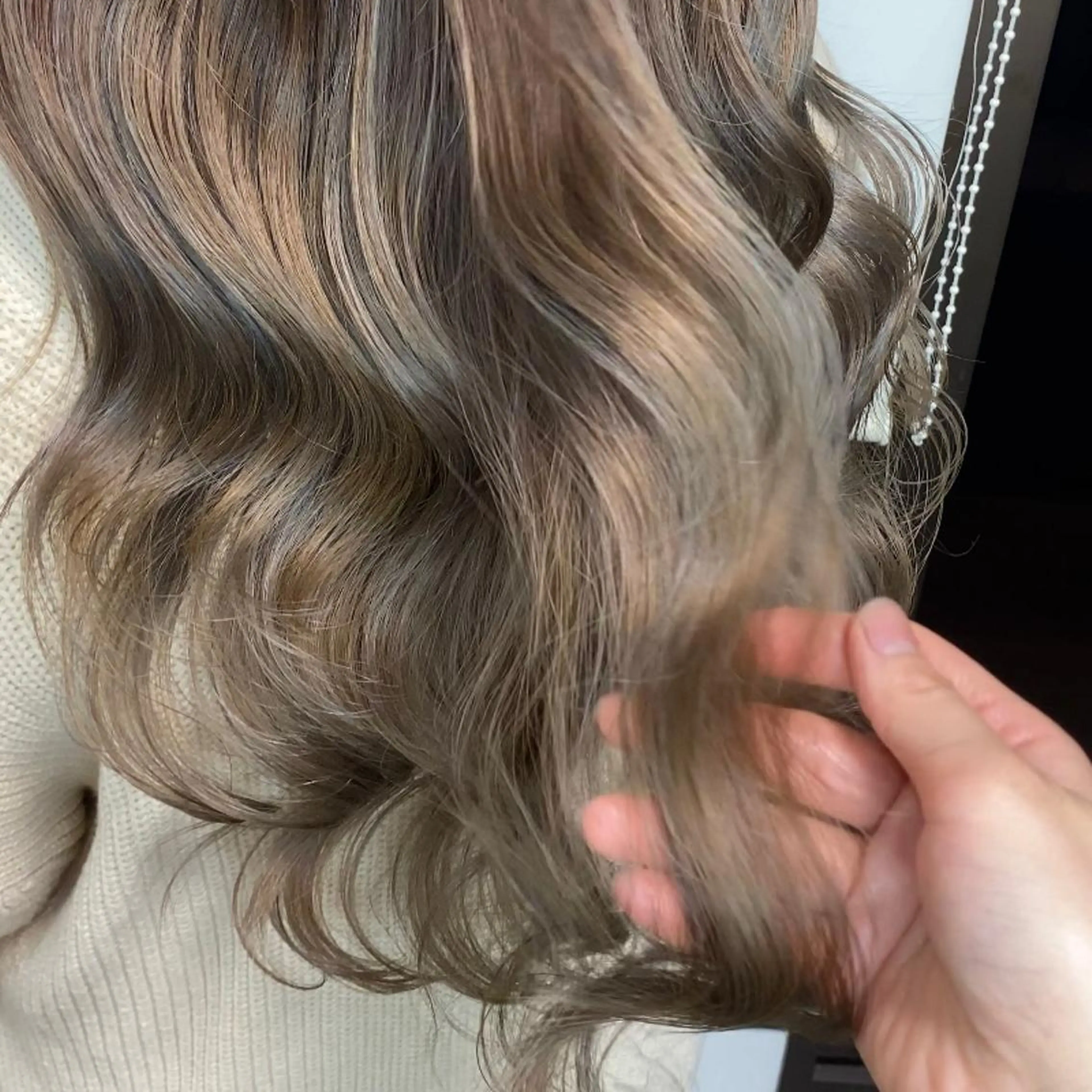 ロング カラー カット ヘアカラー トリートメント ブリーチカラー🫧 森　凪沙のヘアスタイル