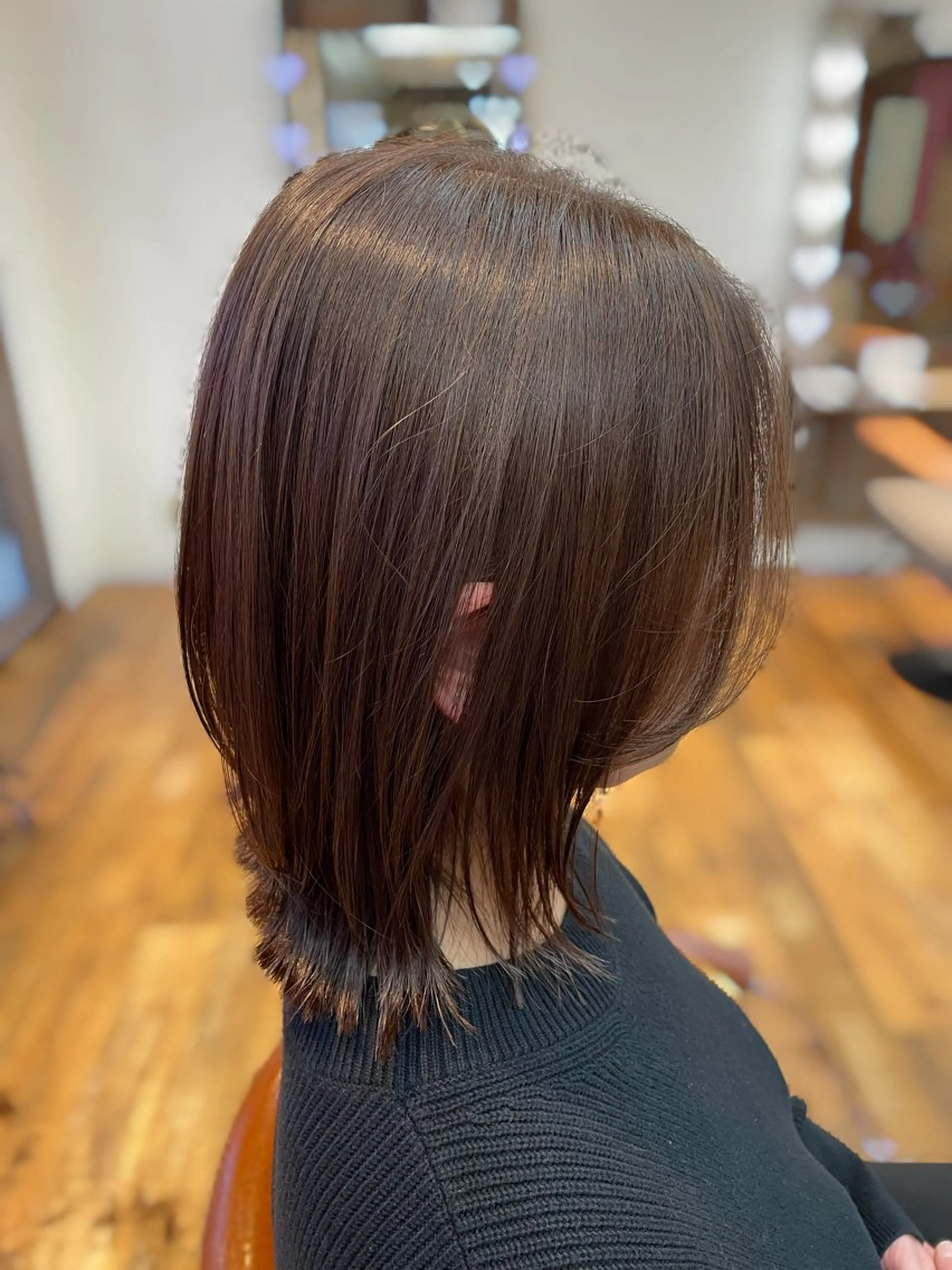 ミディアム レナ┊︎髪質改善 ┊︎シルクストレートのヘアスタイル