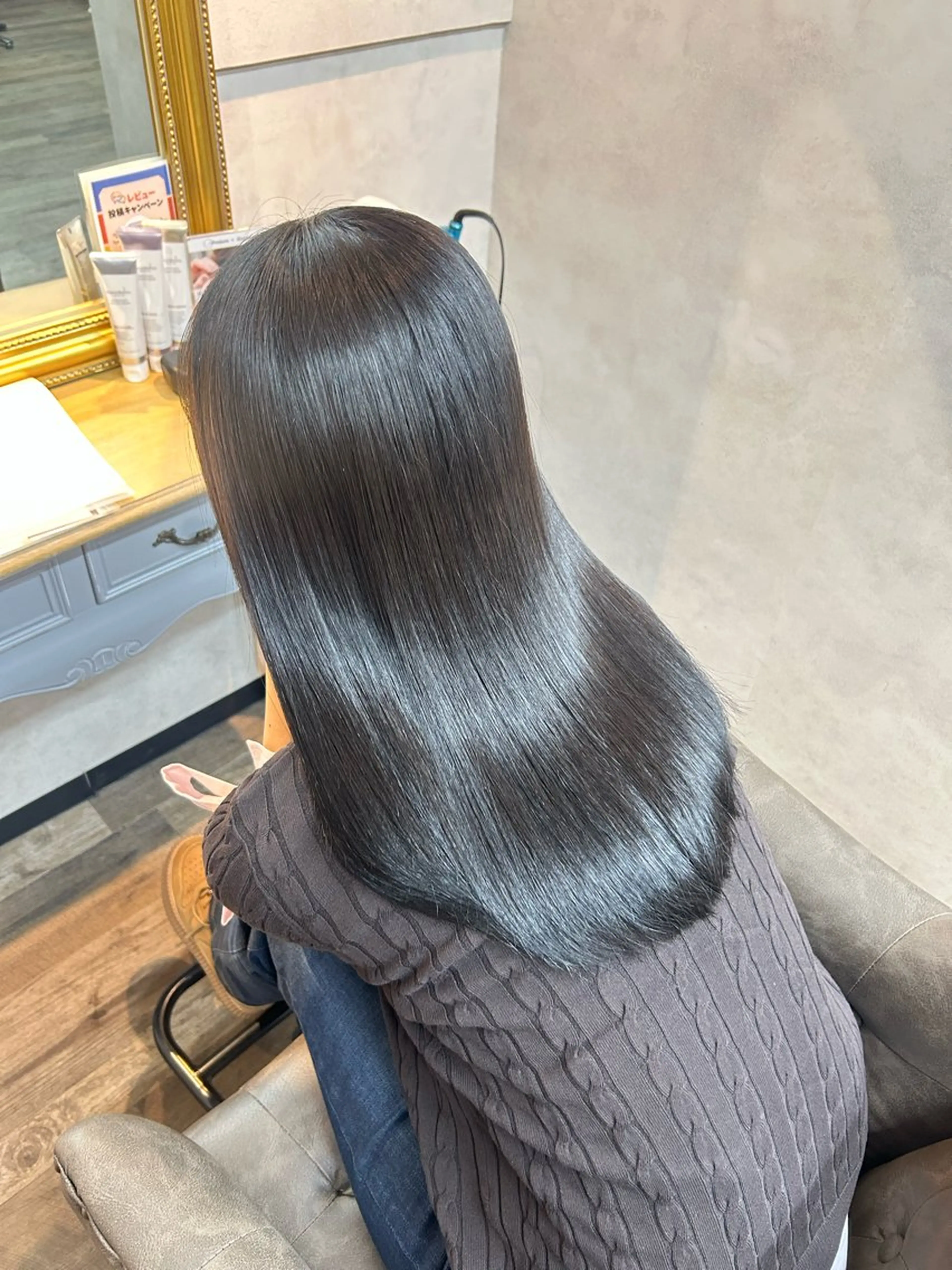 ロング カラー カット ヘアカラー トリートメント 🌼髪質整形🧸 艶カラー🌼珠理のヘアスタイル