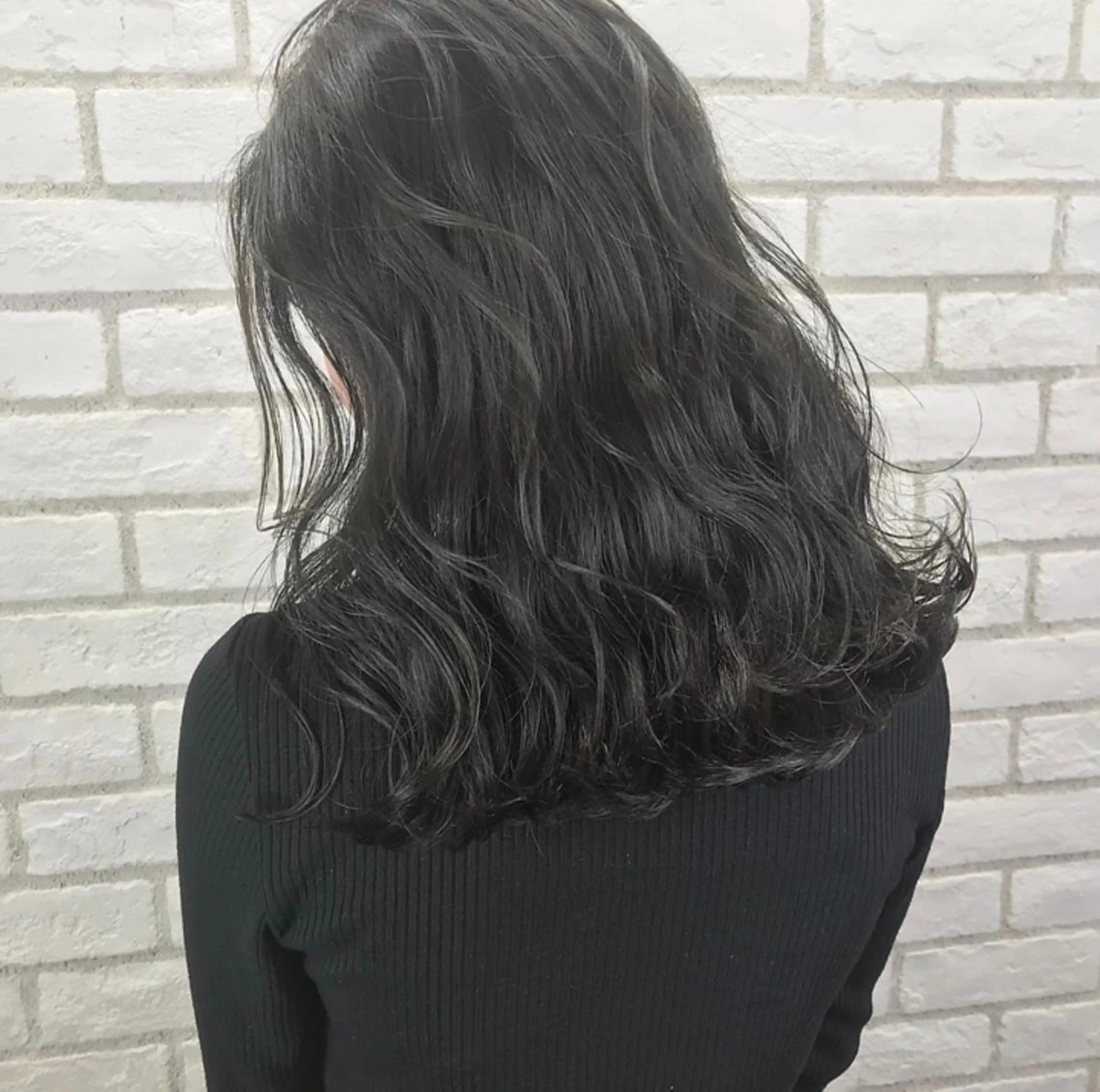 セミロング カラー ヘアアレンジ Aloa透明感ヘア ♡kanami♡のヘアスタイル