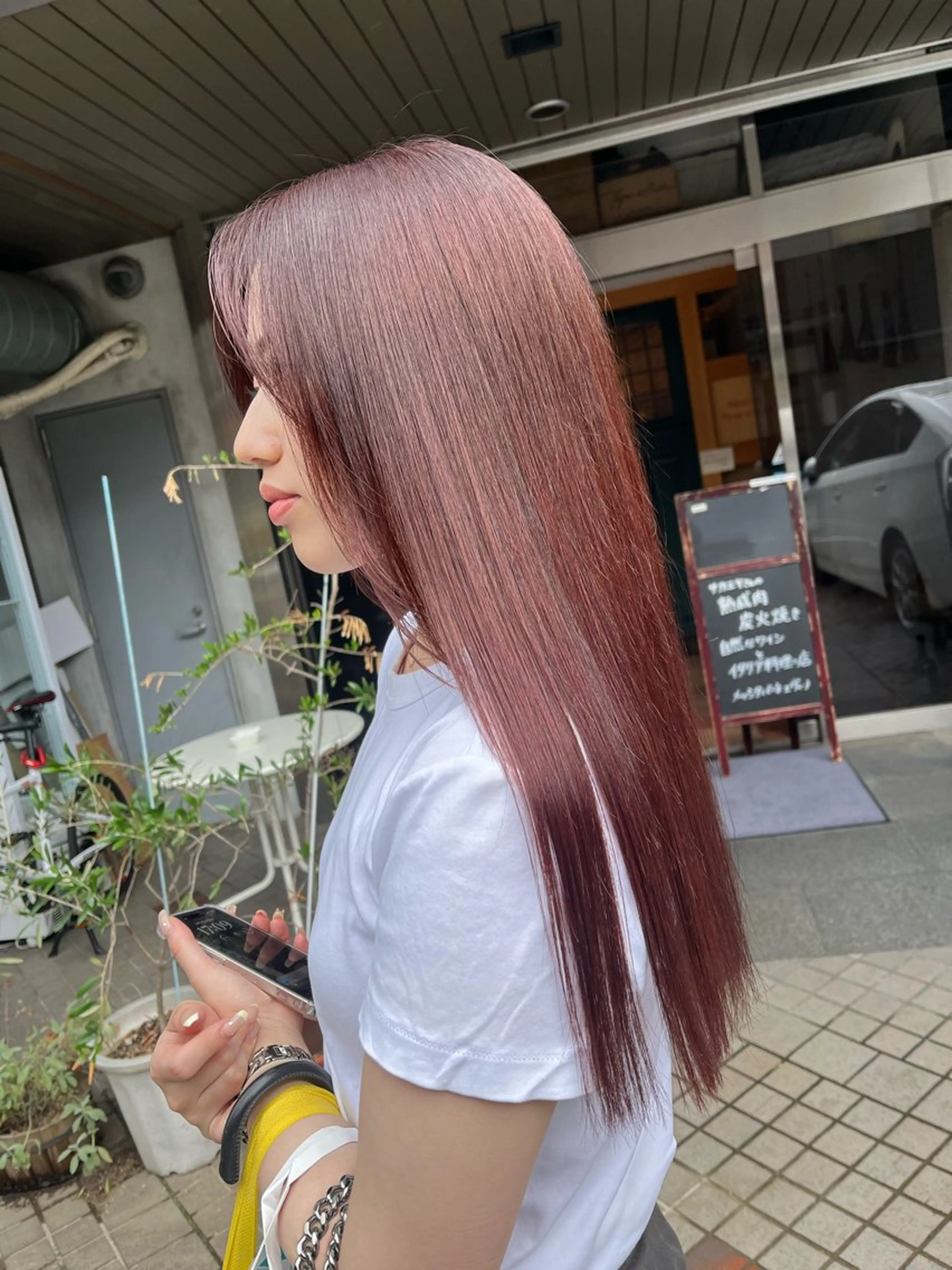 【サラサラ質感】艶髪カラー＋髪質改善トリートメント⭐️の写真