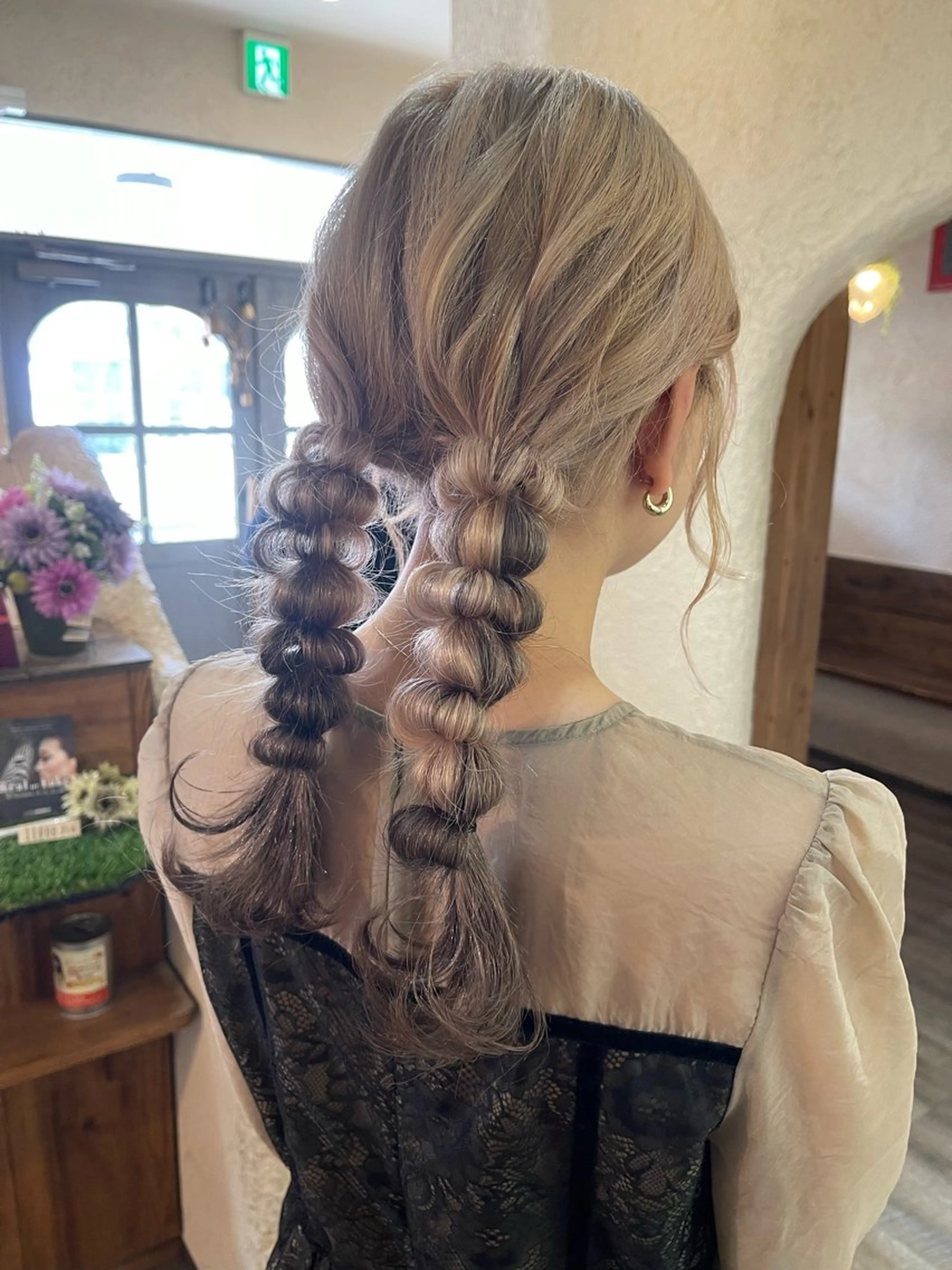 ヘアアレンジ ヘアセット 磧本 祐里恵のヘアスタイル
