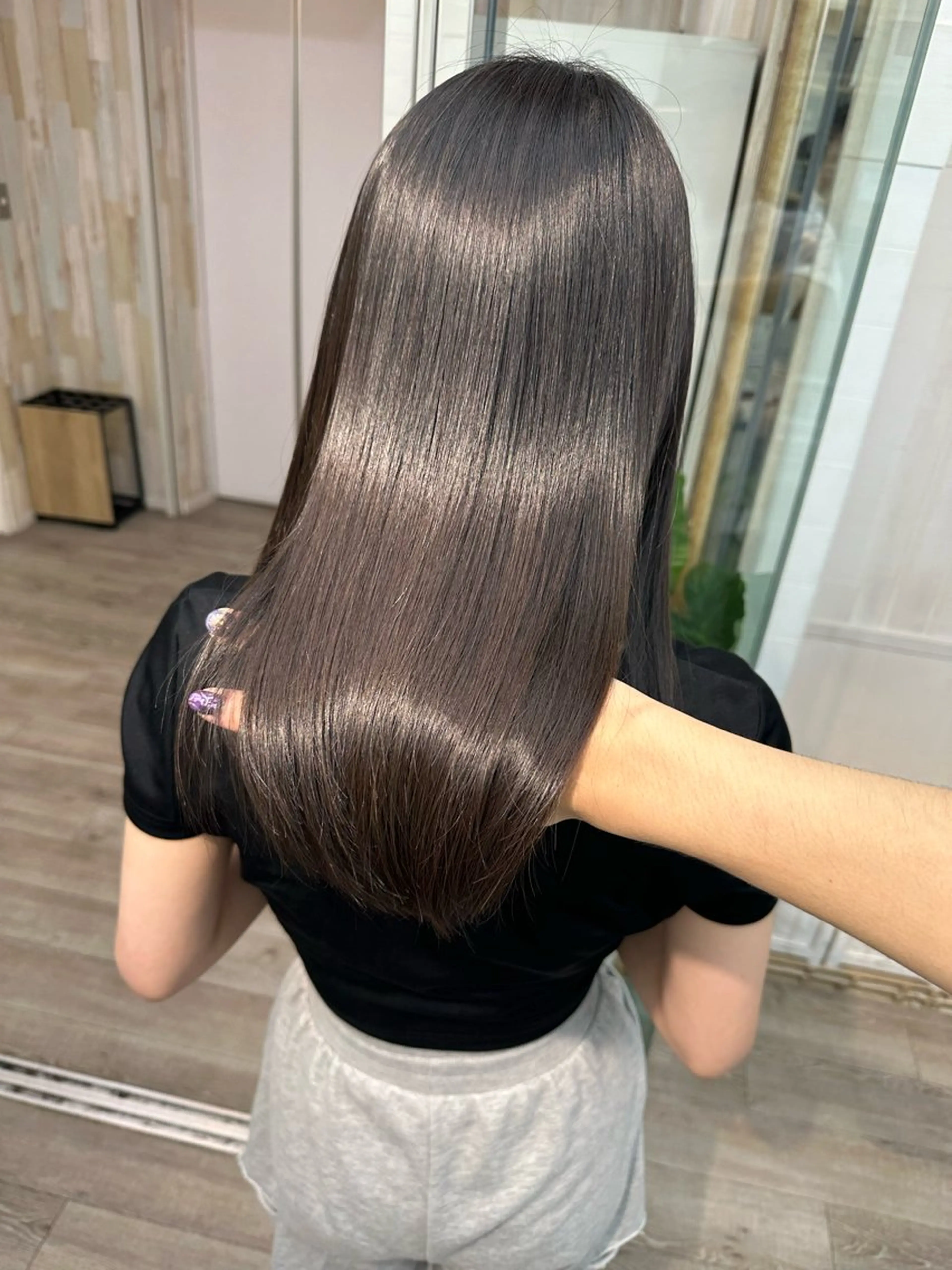 セミロング カラー KEIGO/ ベージュカラーのヘアスタイル