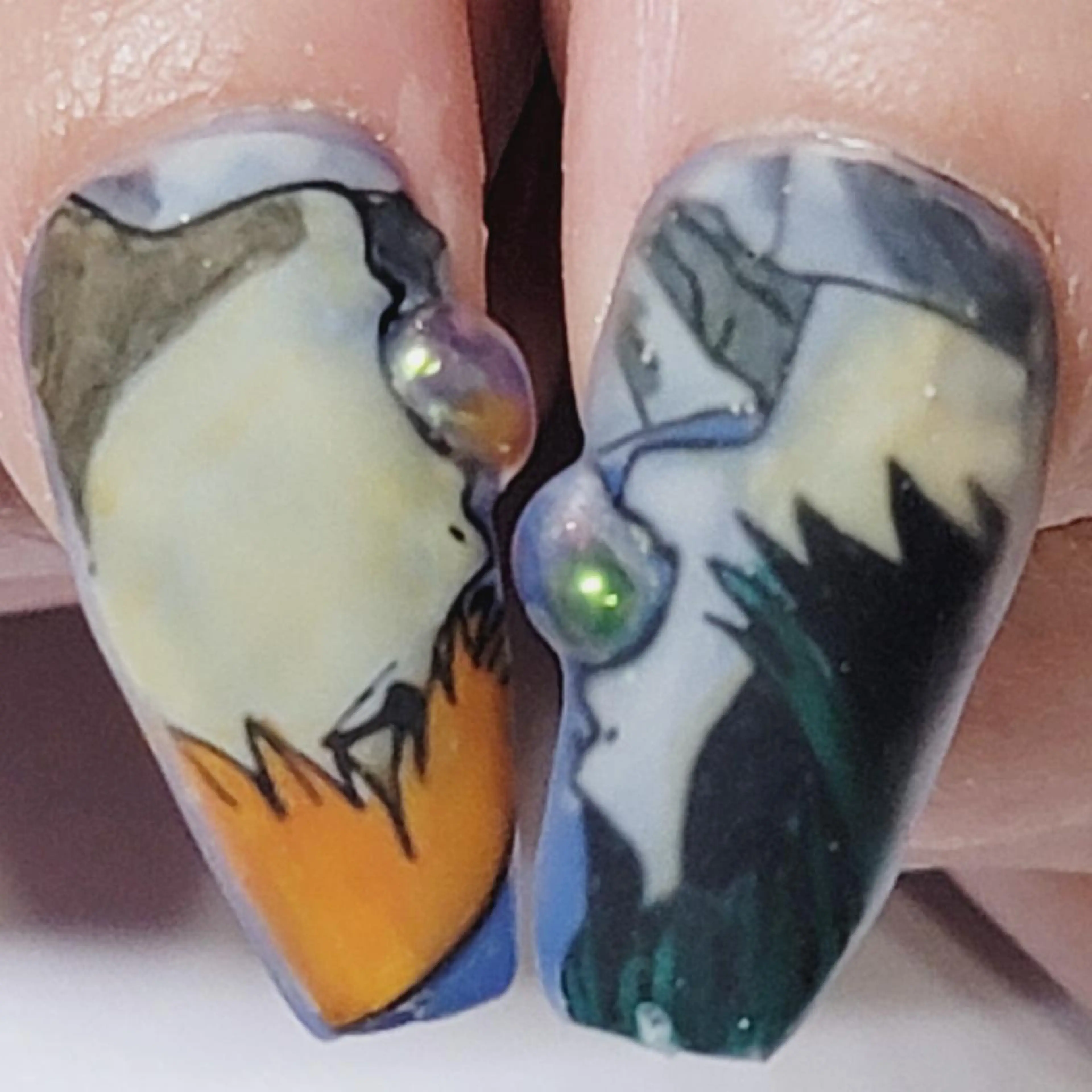 ネイル アートネイル オーロラネイル ハンドネイル よしだ ひろきのネイルデザイン