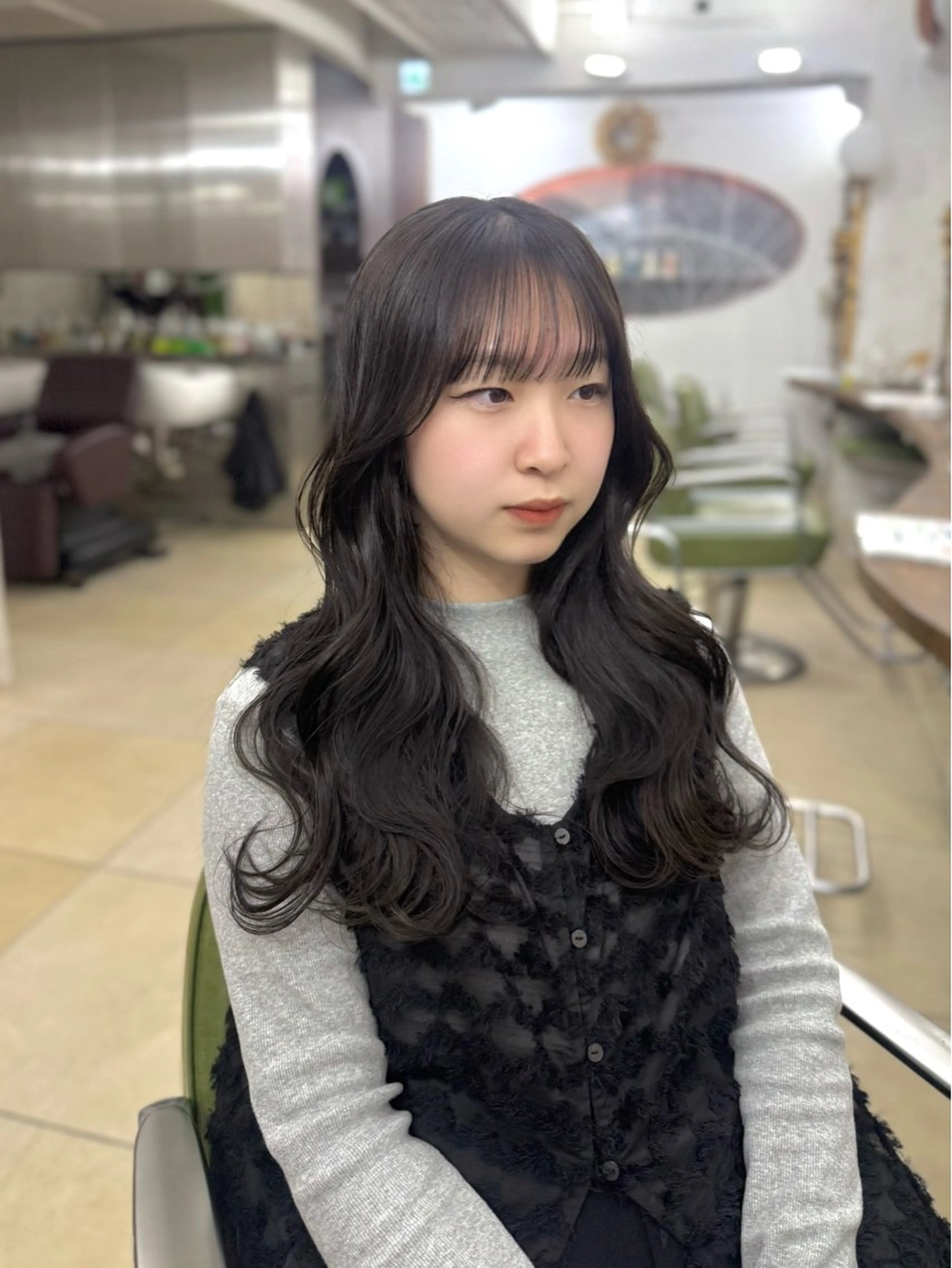 セミロング カラー ヘアカラー ヘアアレンジ 表参道 💠Ayano💠のヘアスタイル