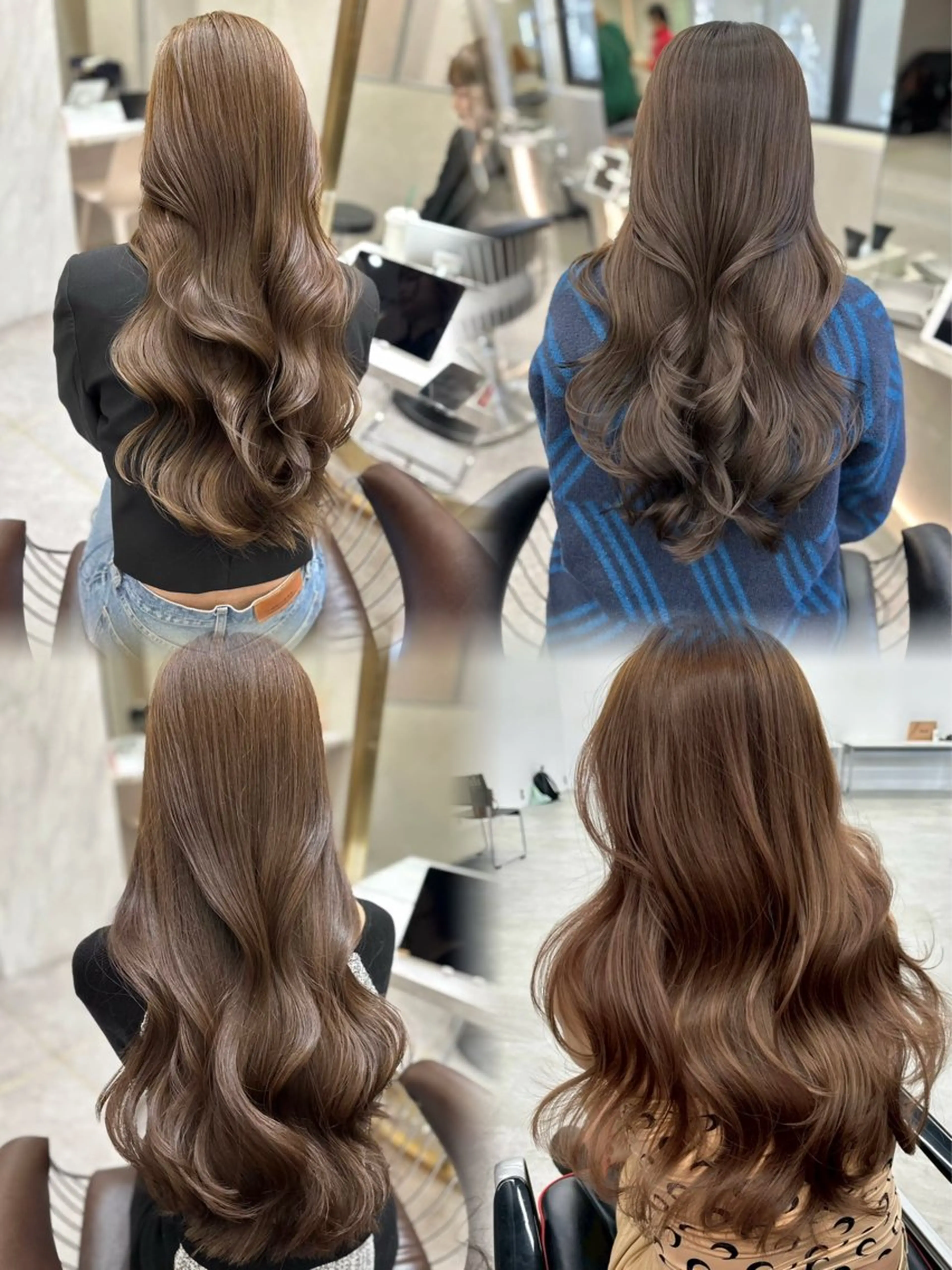 ロング カラー 髪質改善 レイヤーカット 縮毛矯正 【博多髪質改善】 吉村　清志のヘアスタイル