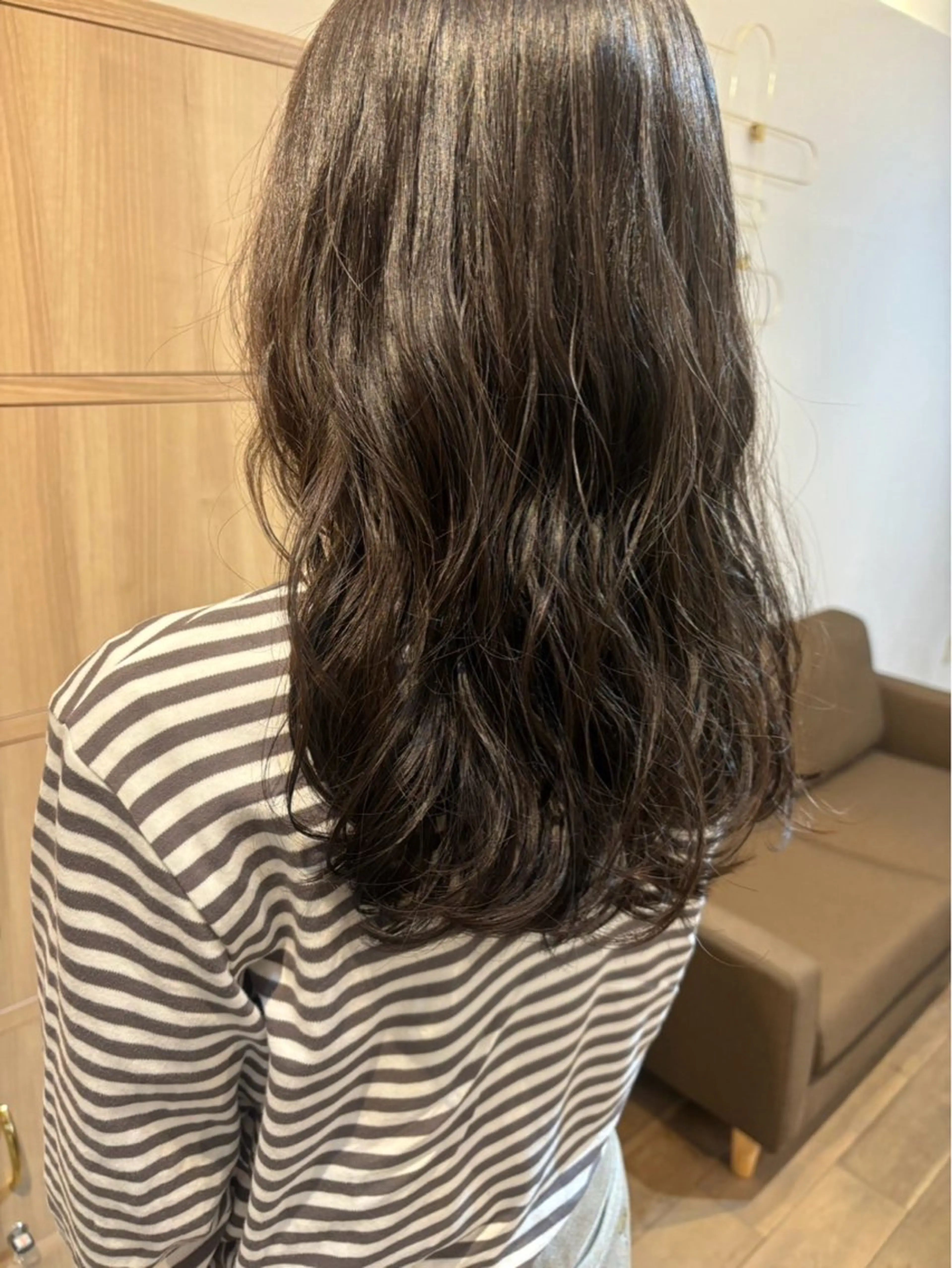 セミロング セミロングパーマ パーマ 臺 佳連のヘアスタイル