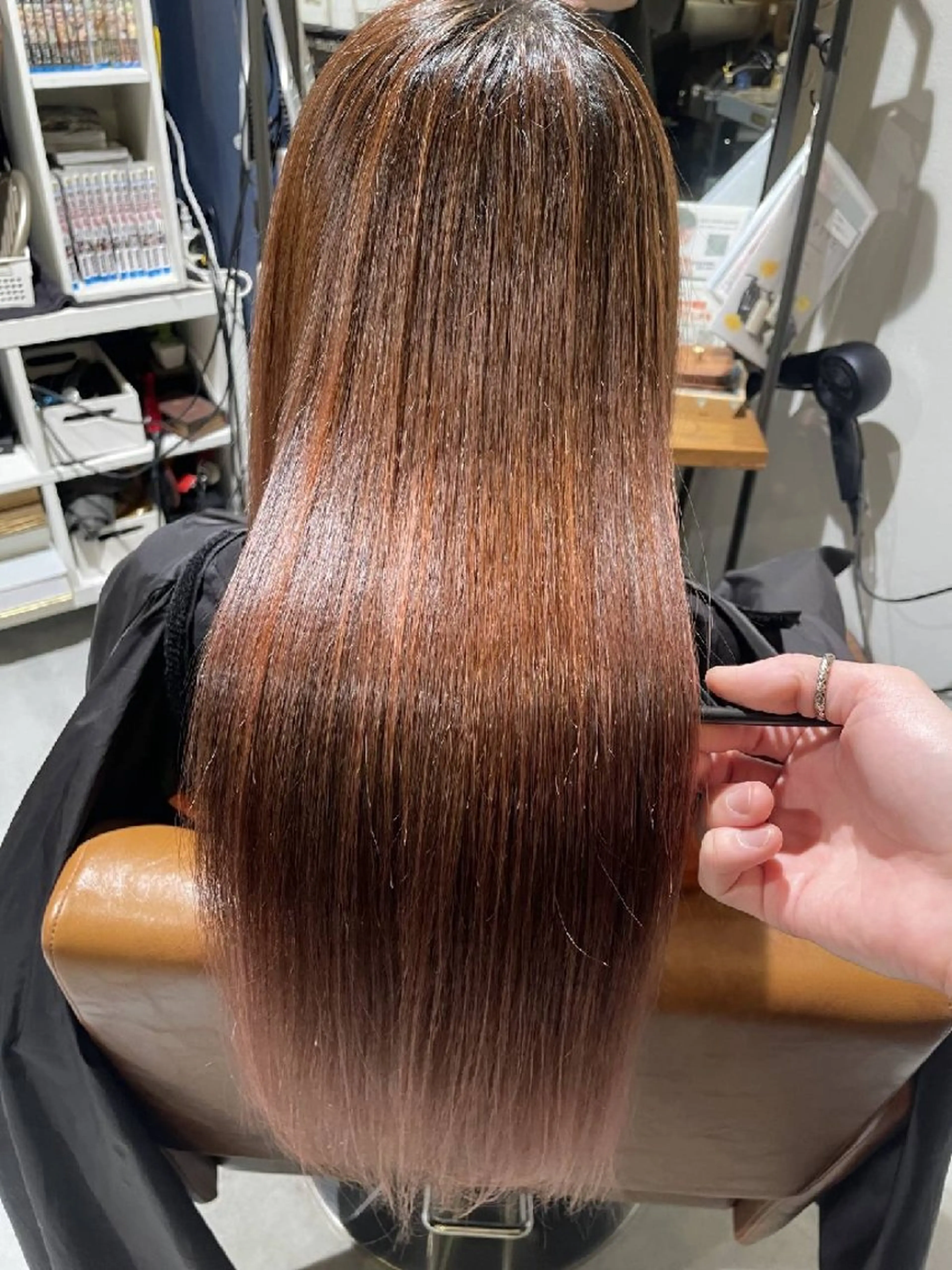 ロング 牧野 明星のヘアスタイル