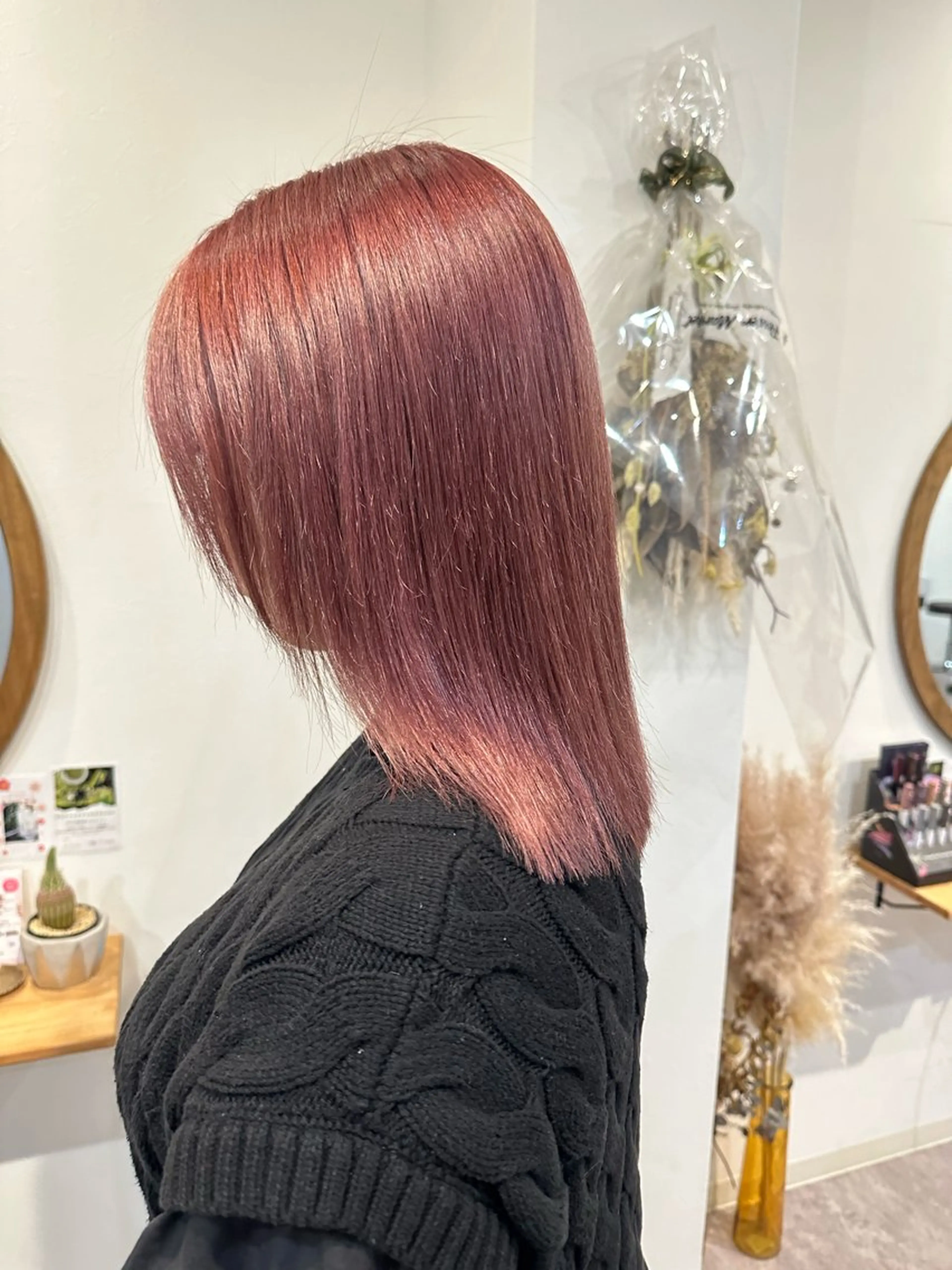 セミロング カラー 梅田 薫のヘアスタイル