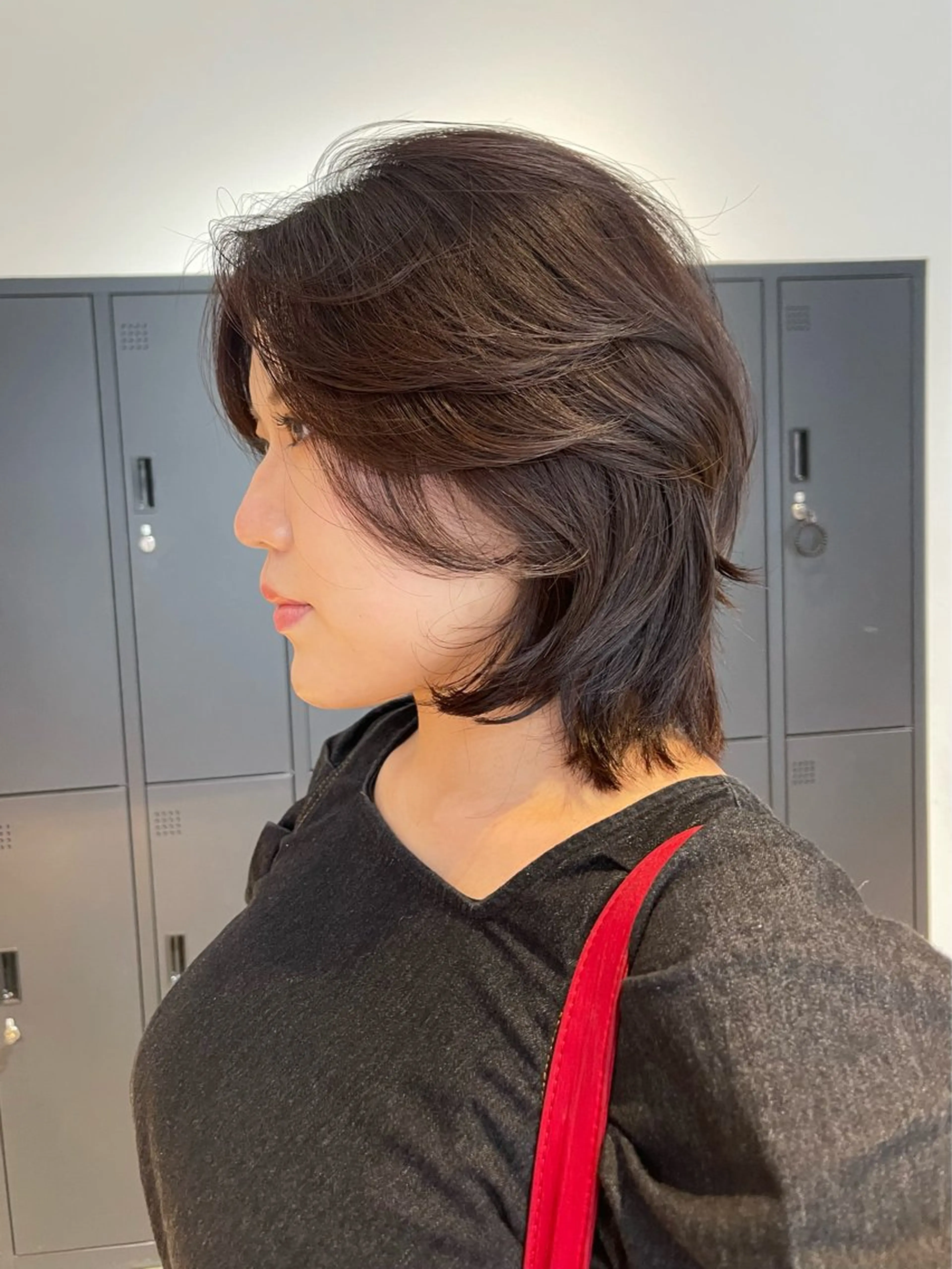 ショート カラー カット ヘアカラー トリートメント 🫧うる艶レイヤー /グレージュ🪐リサのヘアスタイル