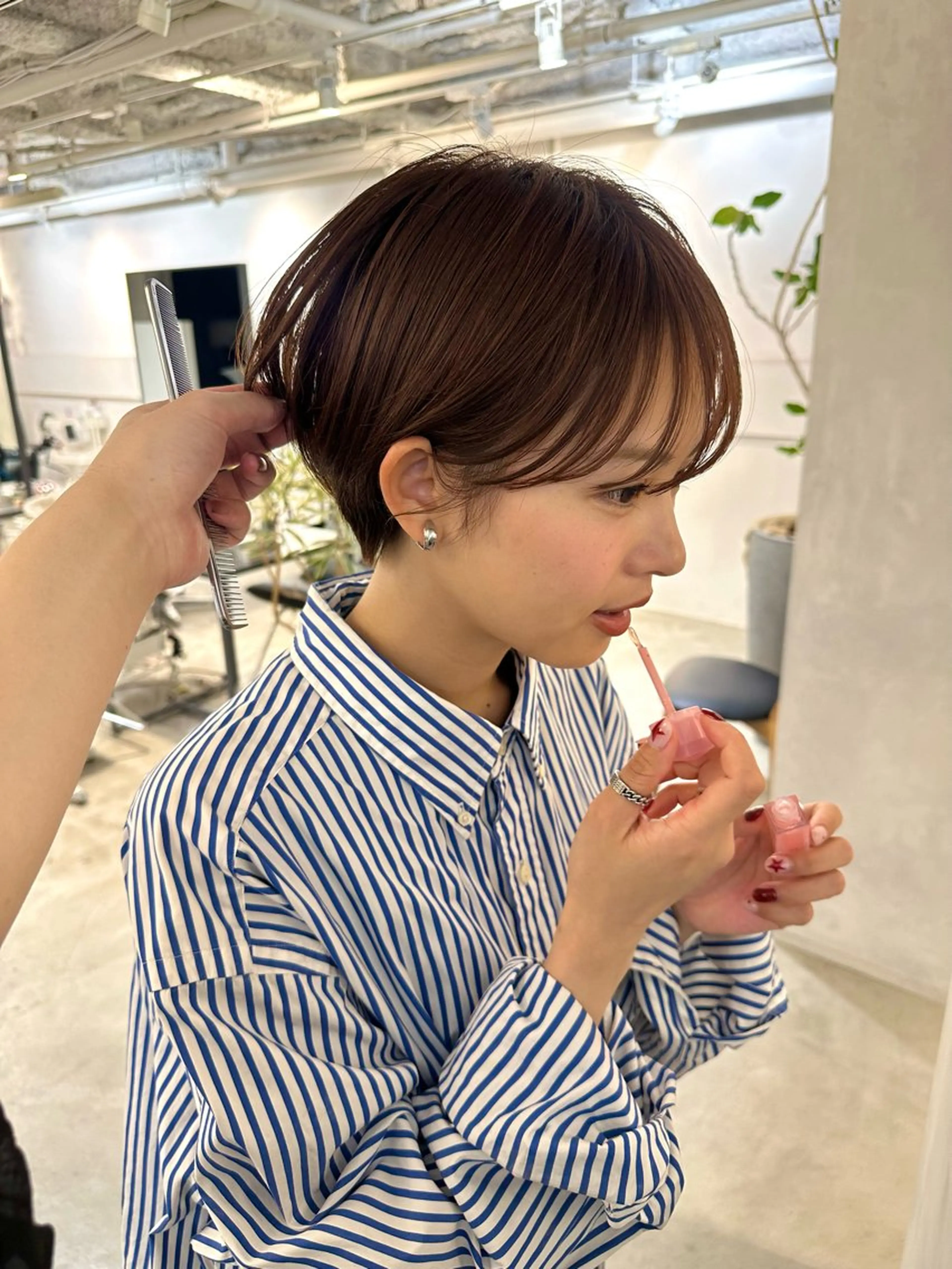 ショート カット ヘアカラー 骨格診断で絶対可愛い ✨丸みショート✨凌弥のヘアスタイル