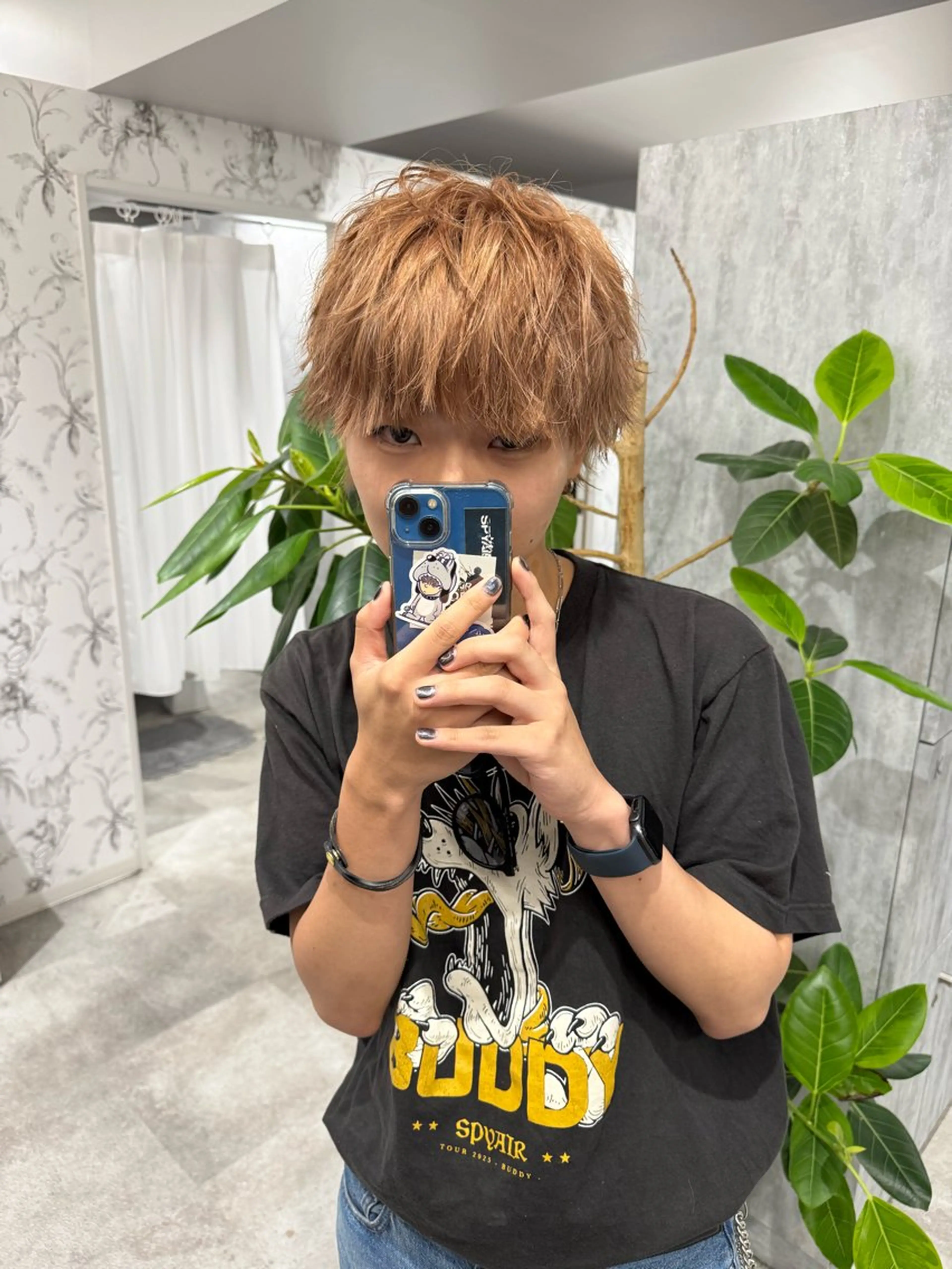 カラー メンズ カット ヘアカラー 大名/透明感カラー/ 中明度カラー/徹平のヘアスタイル