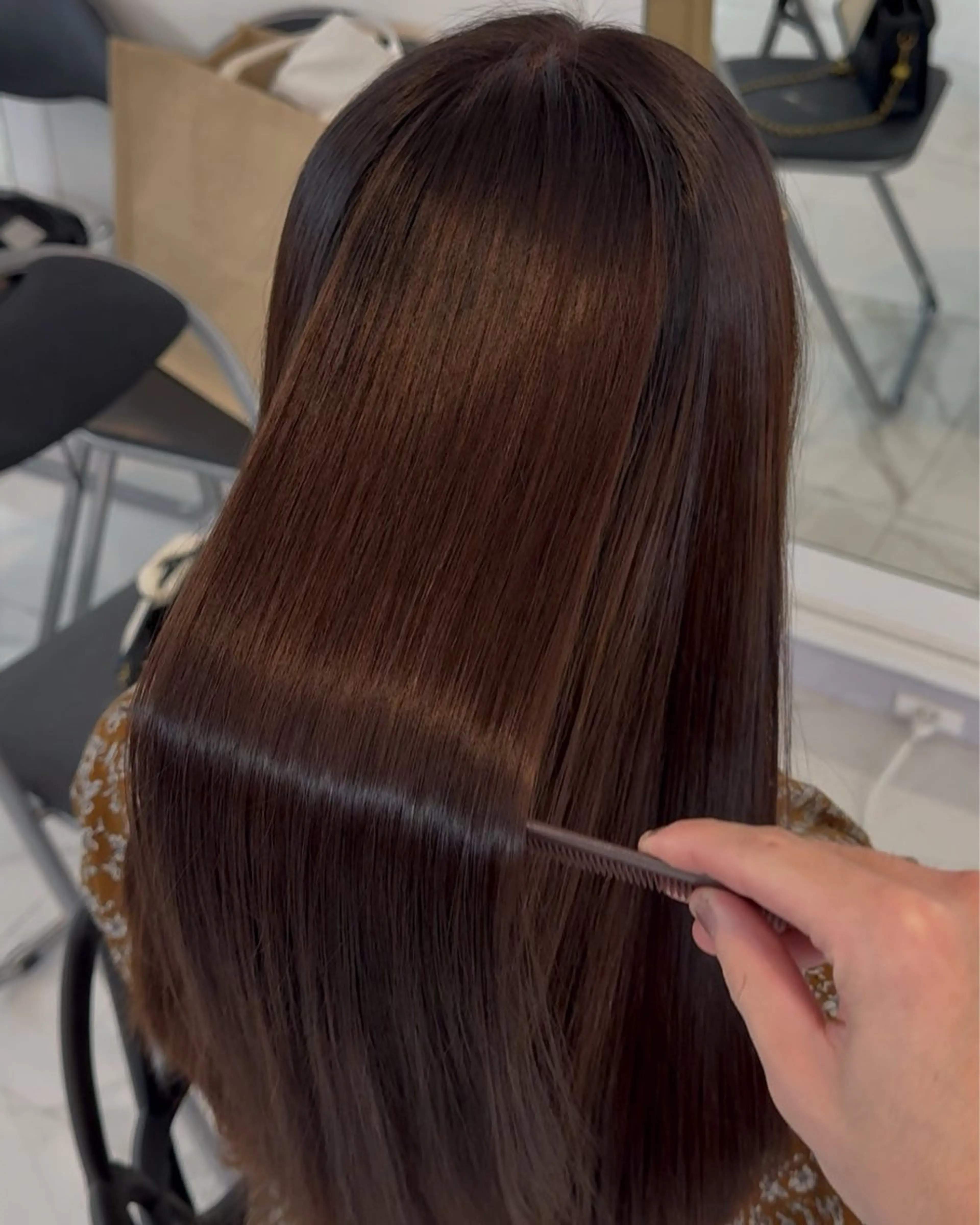 ロング りきと🦋河原町 縮毛矯正/艶カラーのヘアスタイル