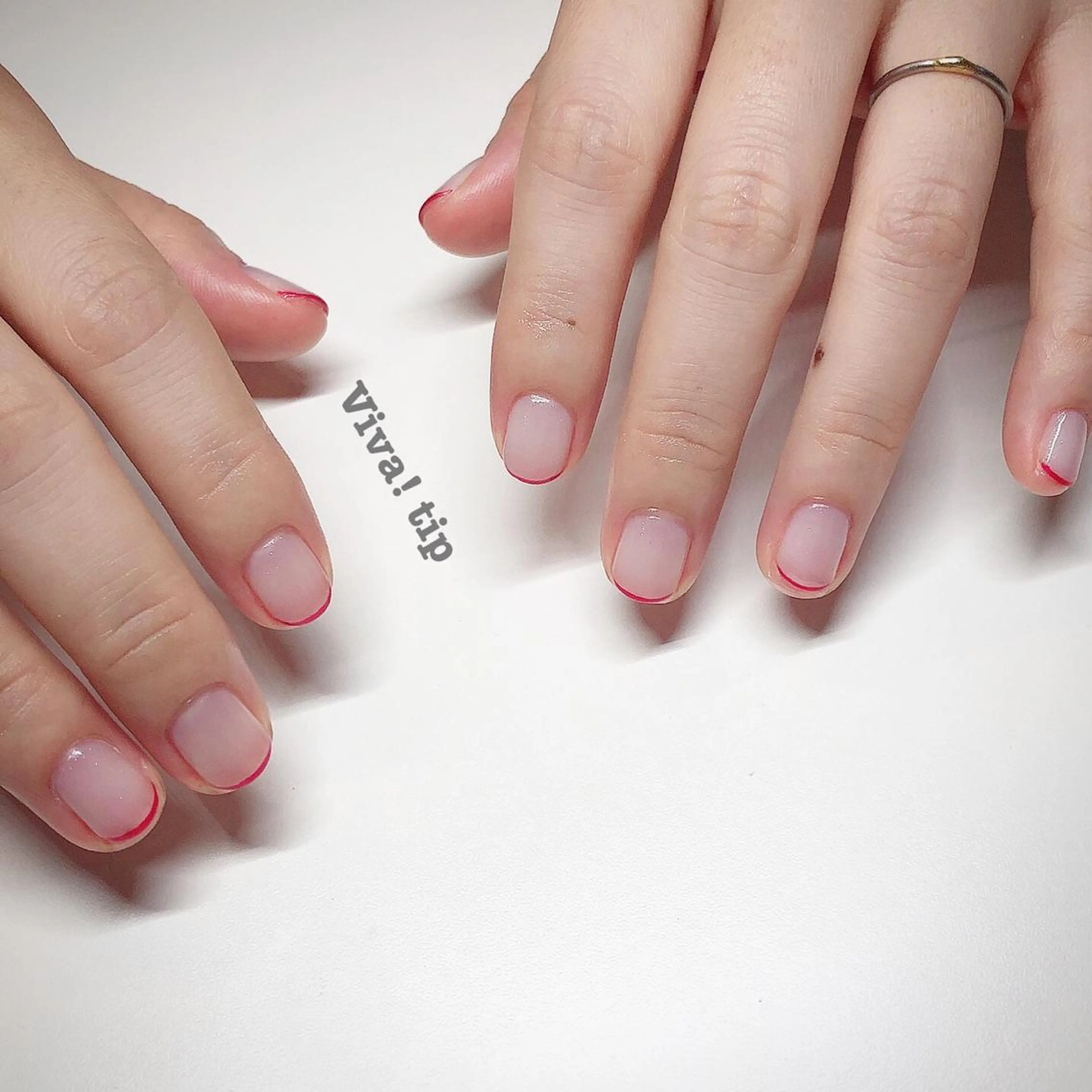 ネイル 赤色 Viva!tip ビバティップネイルのネイルデザイン