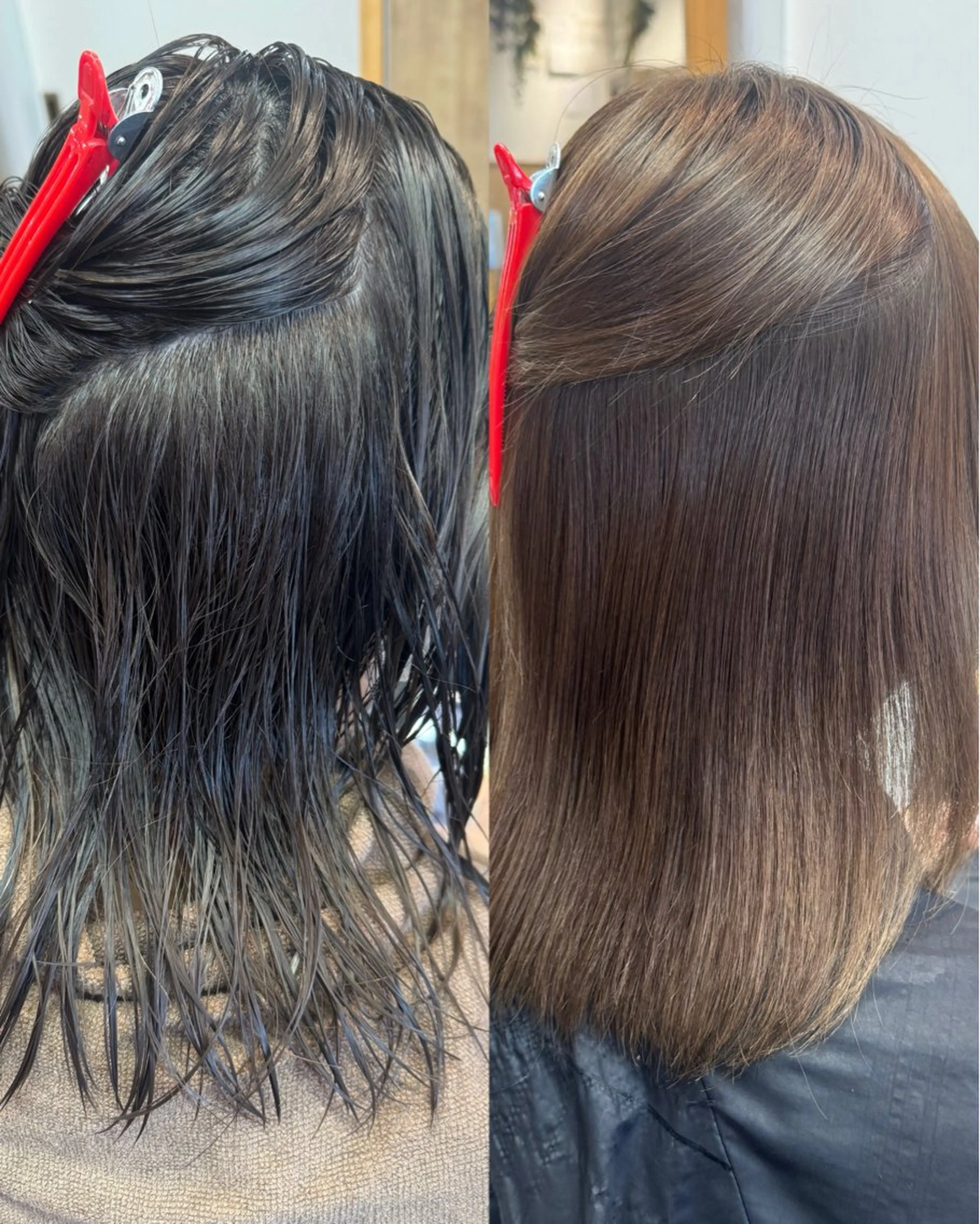 セミロング パーマ 縮毛矯正 カット 縮毛矯正 トリートメント 縮毛矯正/エクステ ヘアアレンジ/ひふみのヘアスタイル