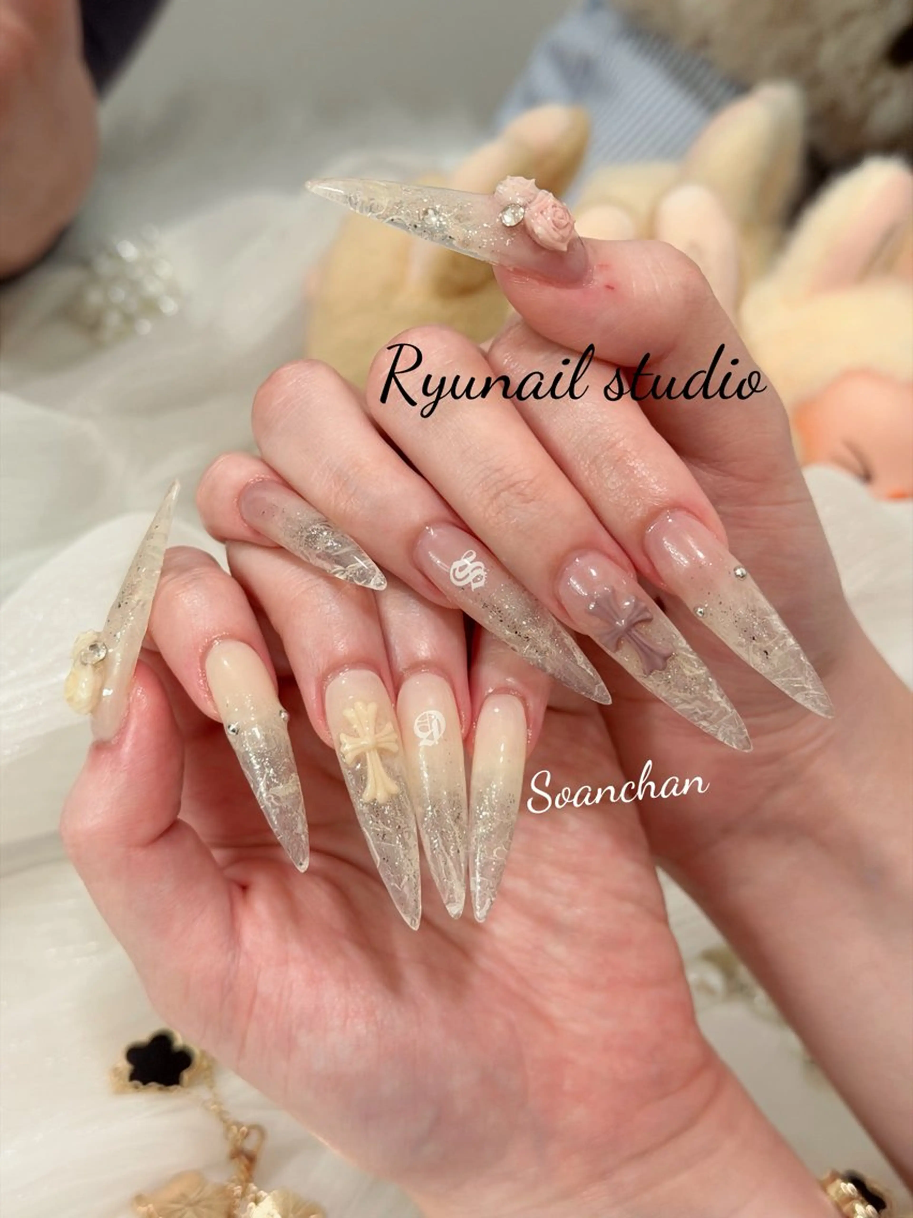 ネイル アートネイル ジェルネイル マグネットネイル ニュアンスネイル シンプルネイル ハンドネイル Ryu Nail NekoChanのネイルデザイン