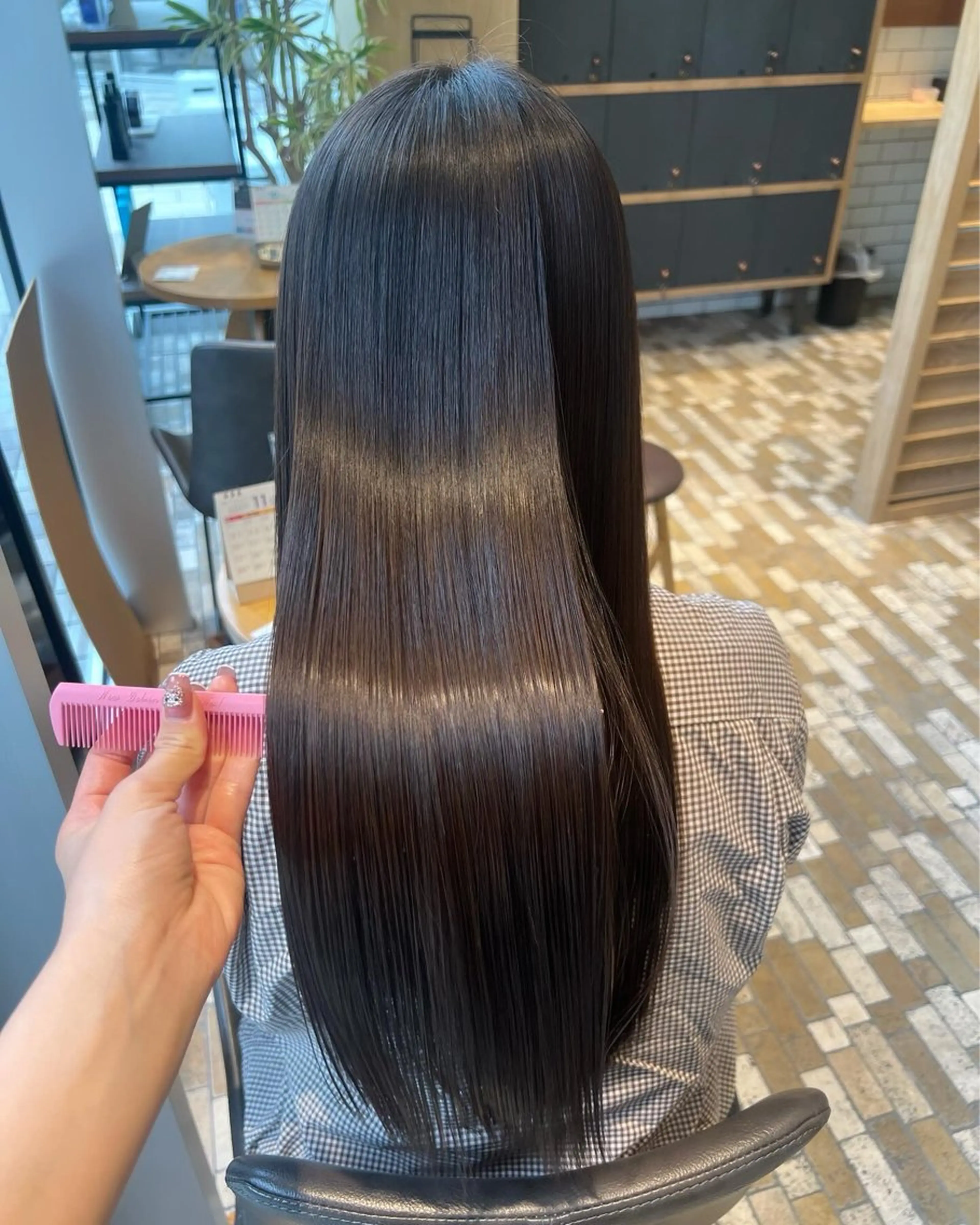 ロング パーマ 髪質改善 酸性ストレート ストレートパーマ 🫧Ai/ ロロネー森ノ宮💖のヘアスタイル