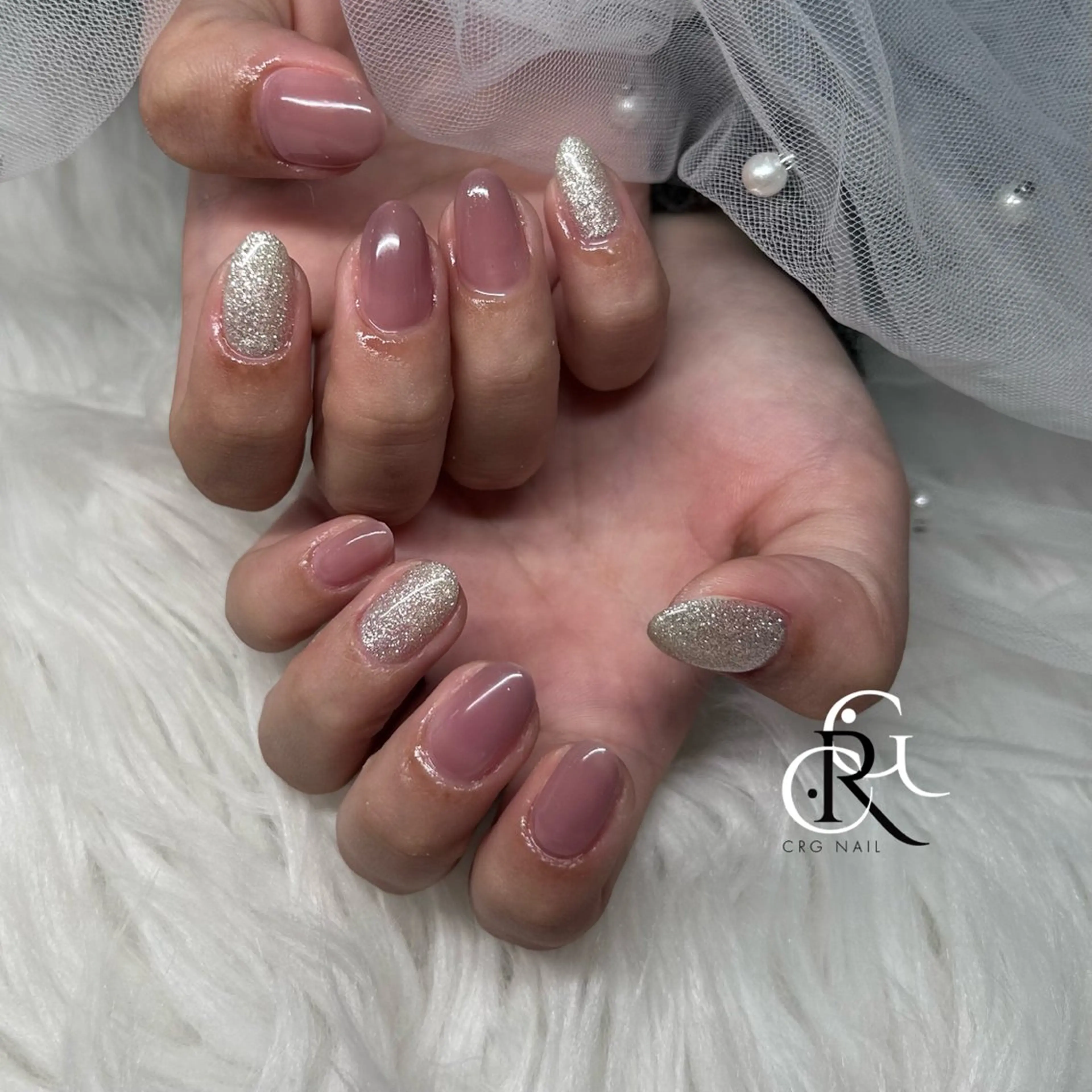 ショート ハンドネイル CRGNAIL RENAのネイルデザイン