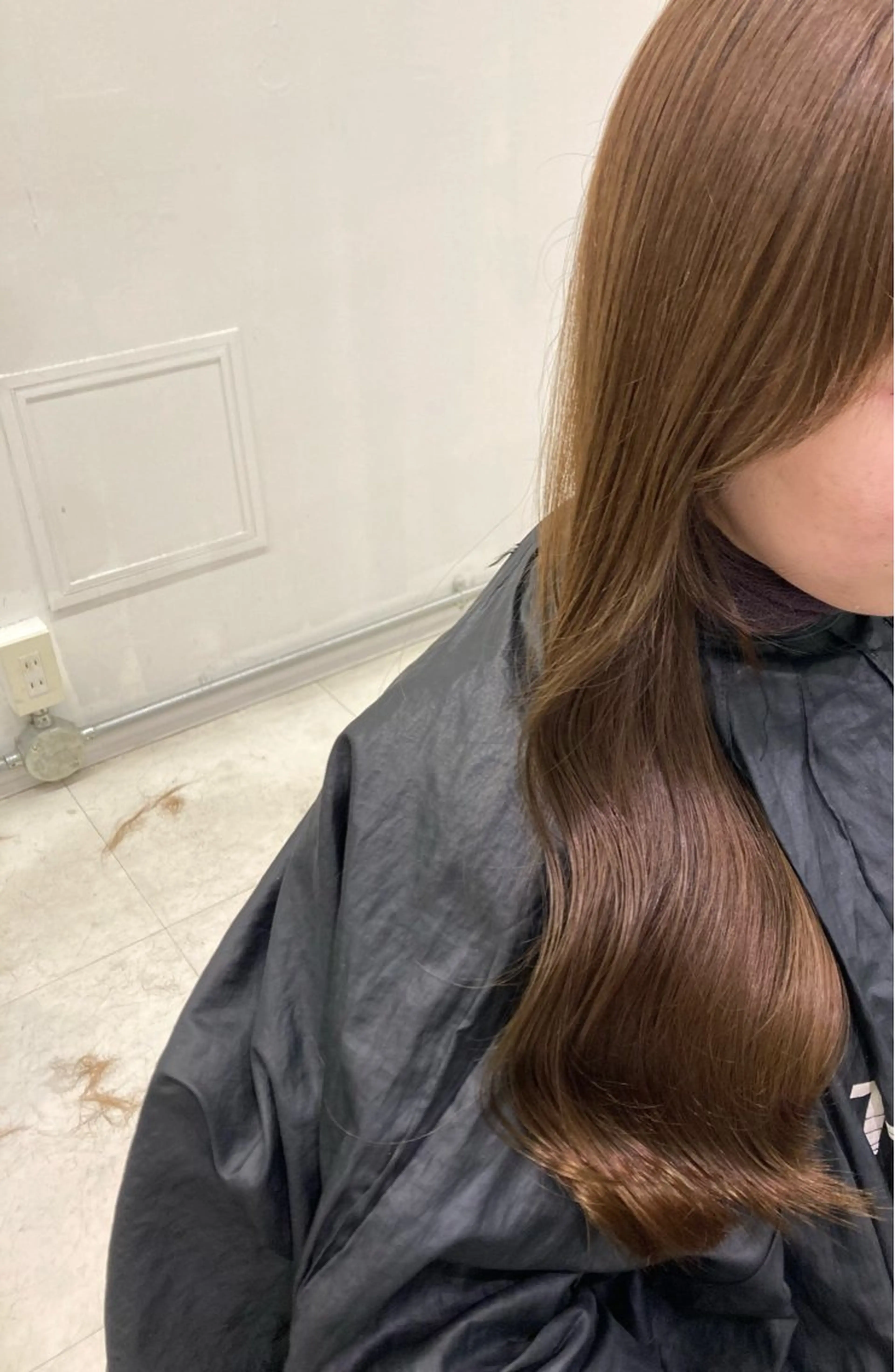 ロング カラー カット ヘアカラー トリートメント 💖ブリーチなし透明 感💖ASAHIのヘアスタイル