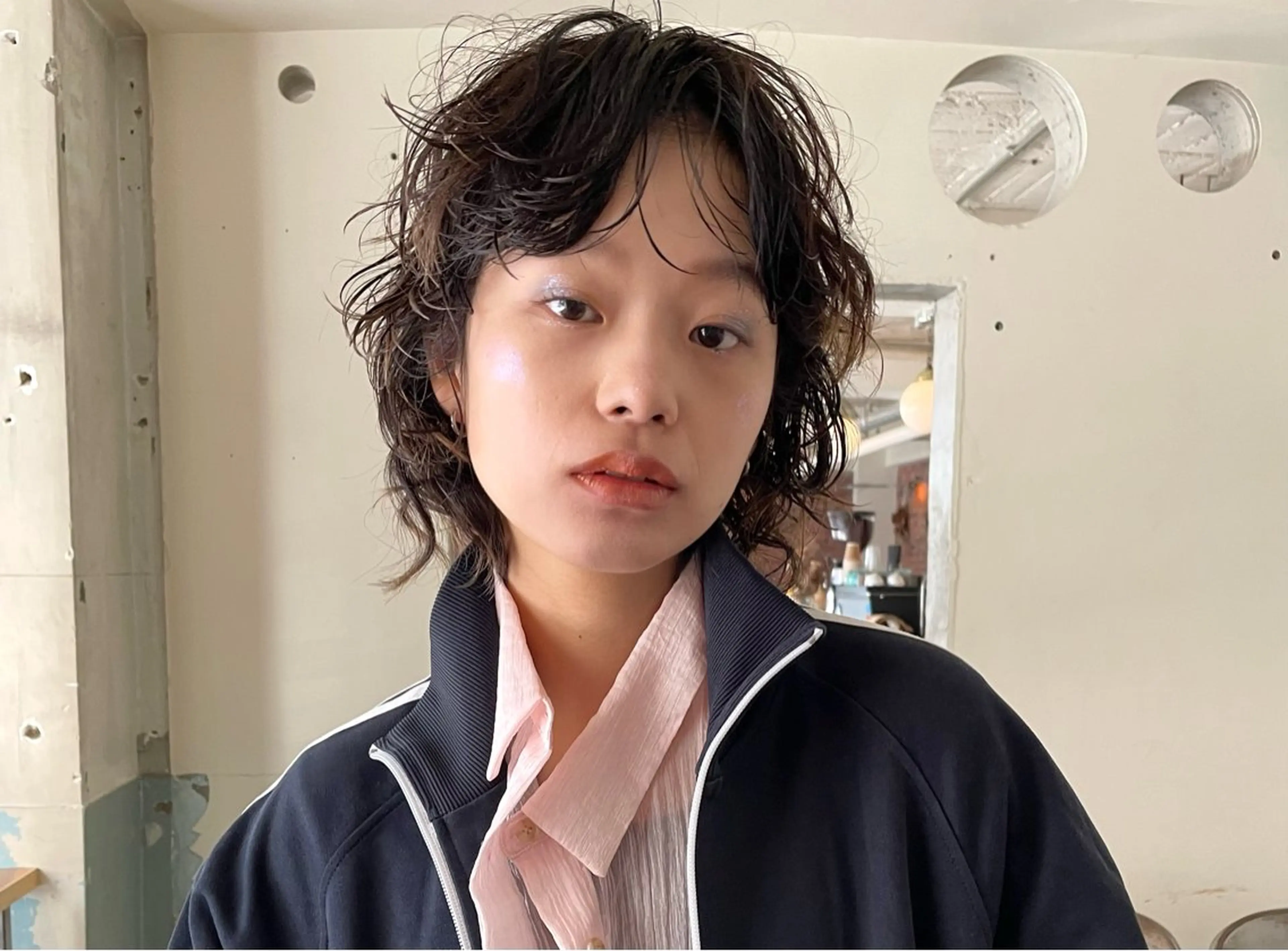 ミディアム カラー パーマ ヘアアレンジ メンズ ミディアムパーマ メンズパーマ メンズウルフカット ウルフカット tatsumi/ボブ ウルフ/レイヤーのヘアスタイル