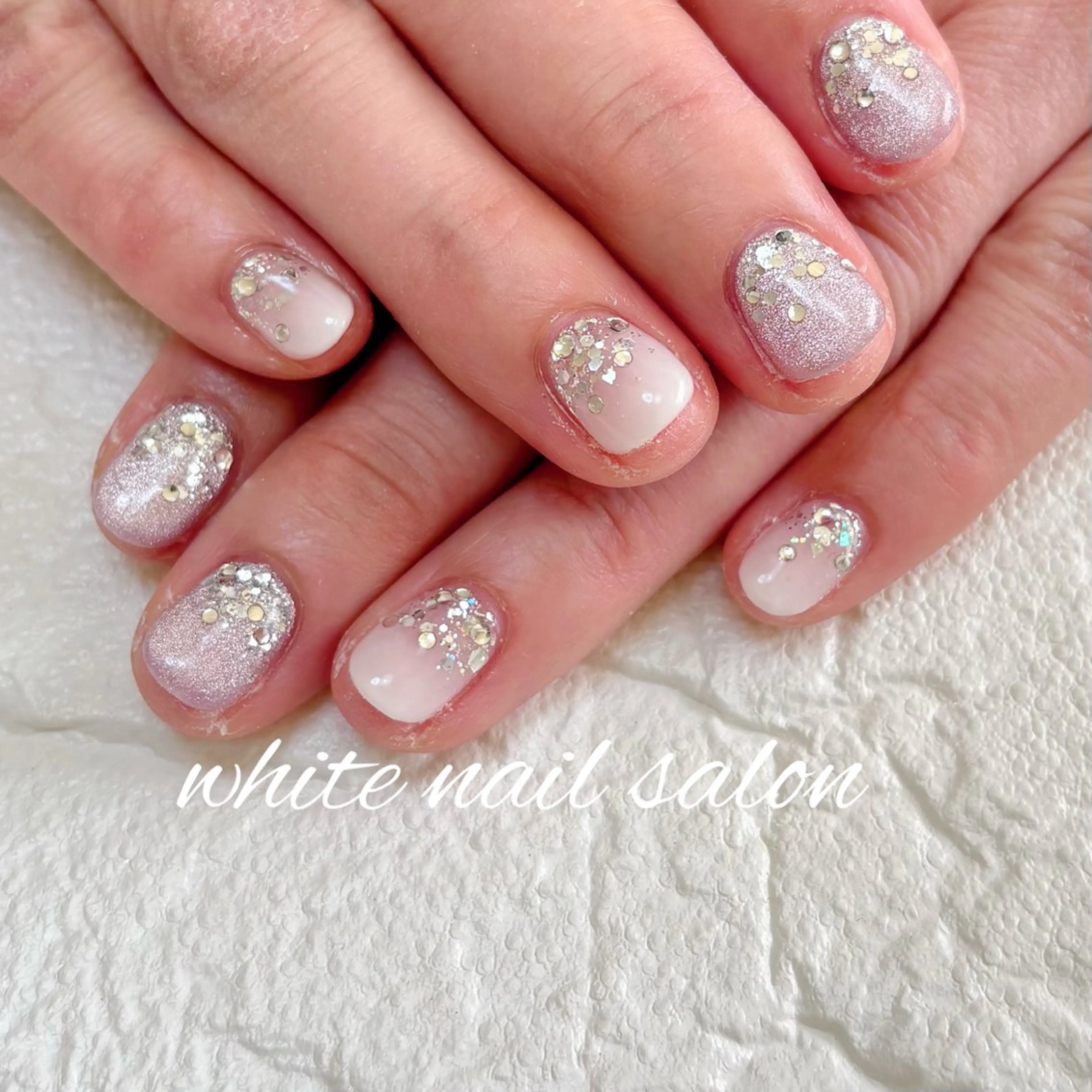 ネイル フットネイル 持ち込み ハンドネイル white nail salonのネイルデザイン