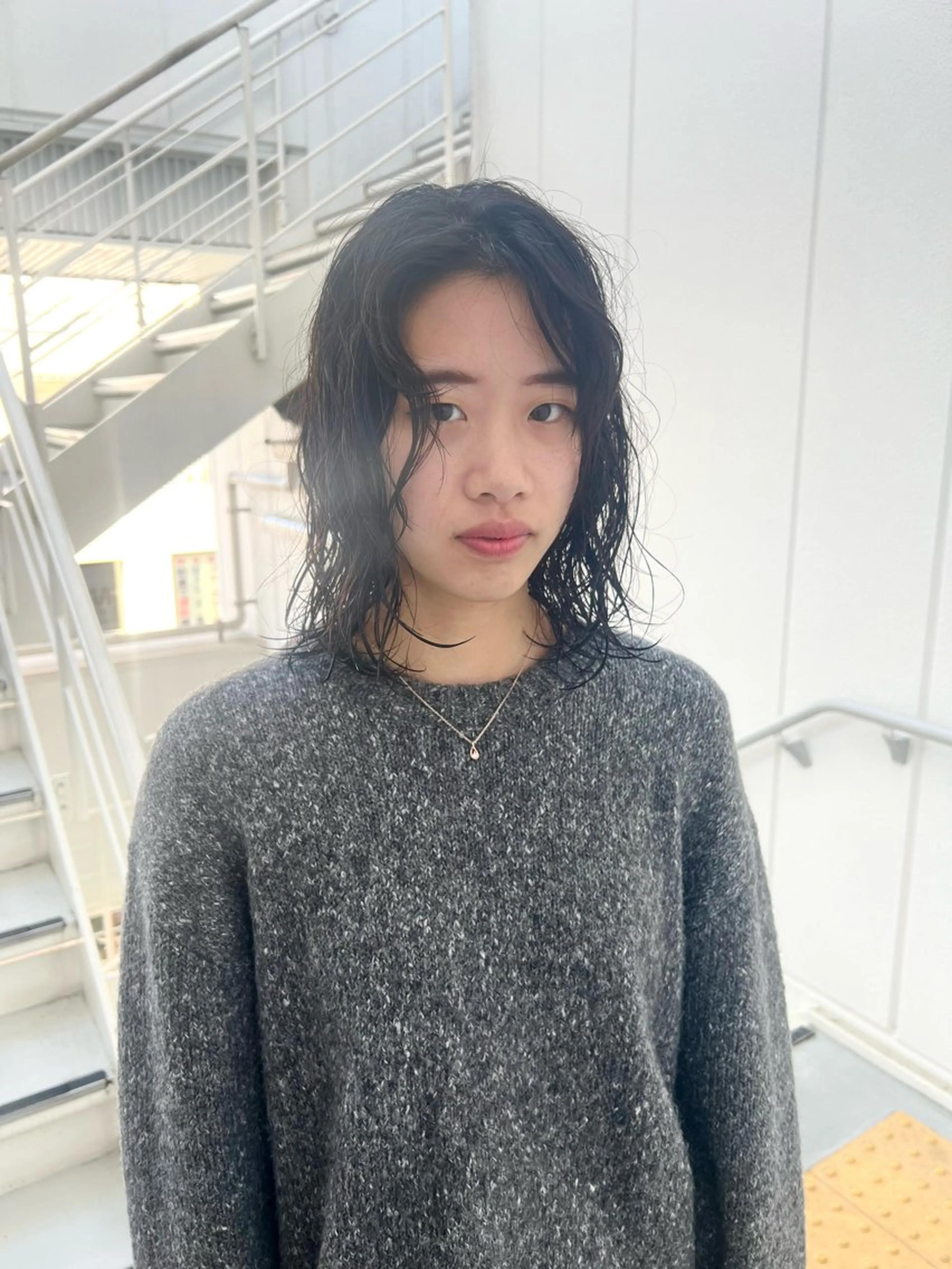 ショート ボブ ウルフカット カット パーマ トリートメント しおり/パーマ/ newi町田のヘアスタイル