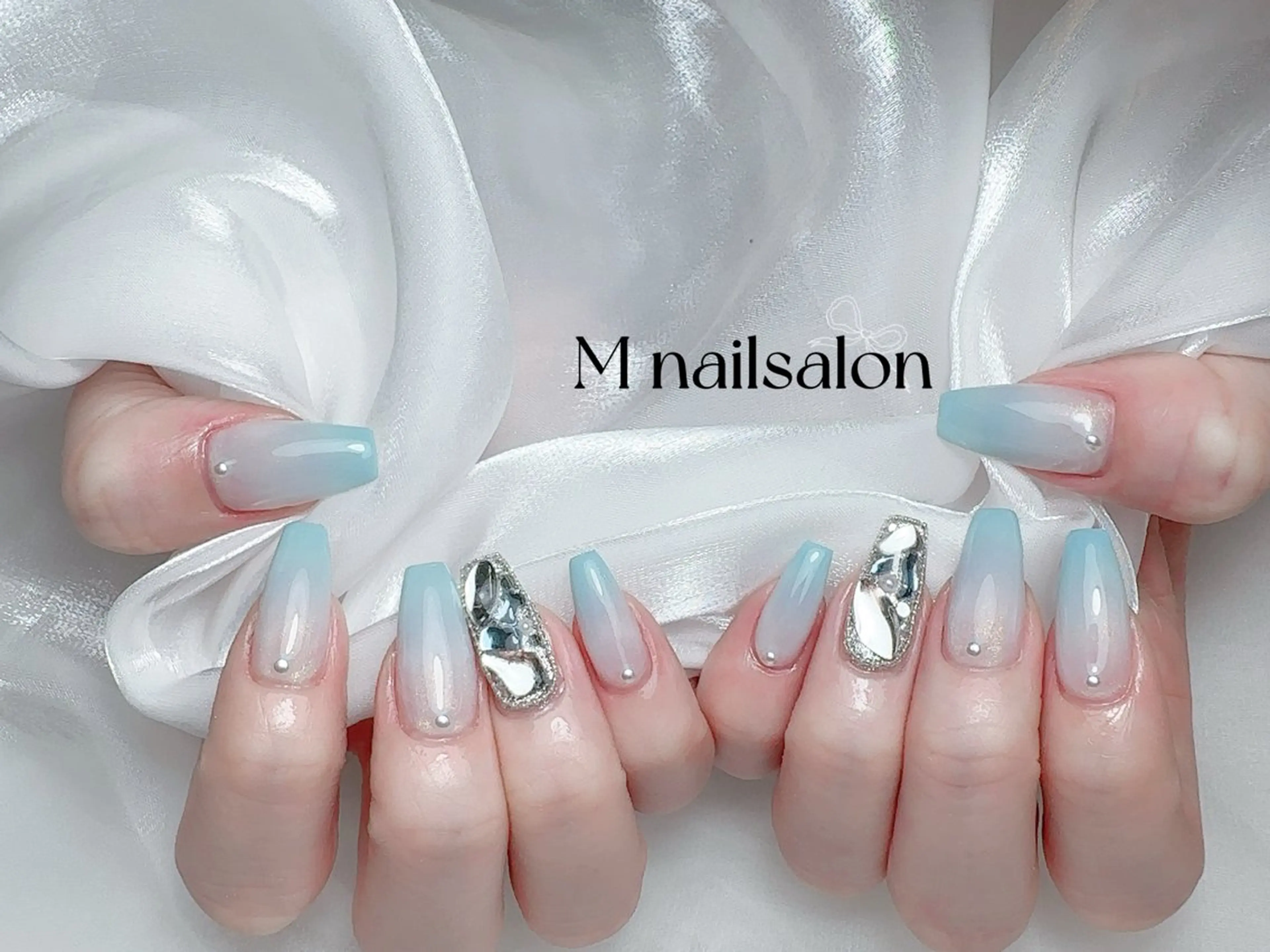ネイル ハンドネイル M🌷nail 長さだし専門店のネイルデザイン