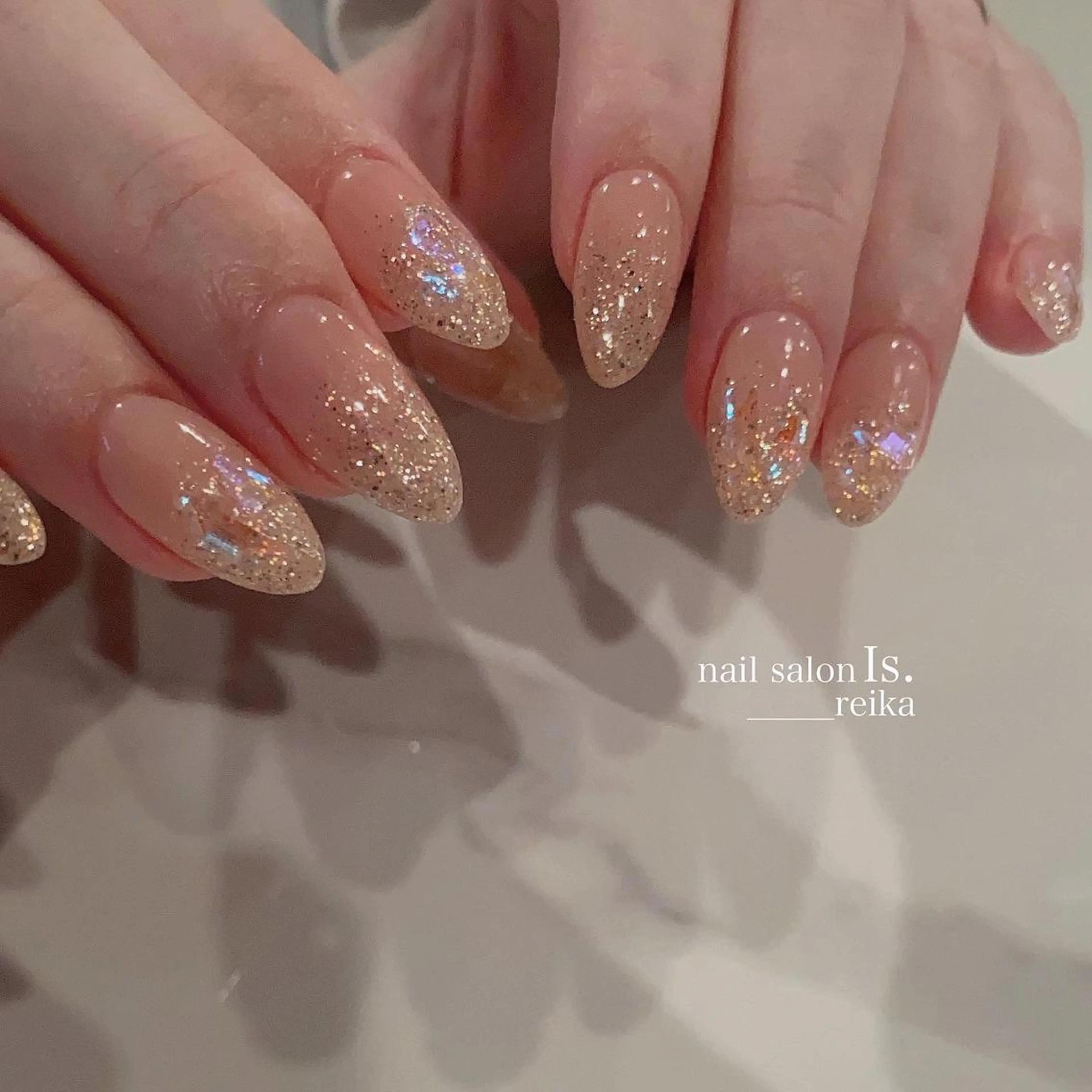 ネイル ストーンネイル ハンドネイル nail salon Is.  reikaのネイルデザイン
