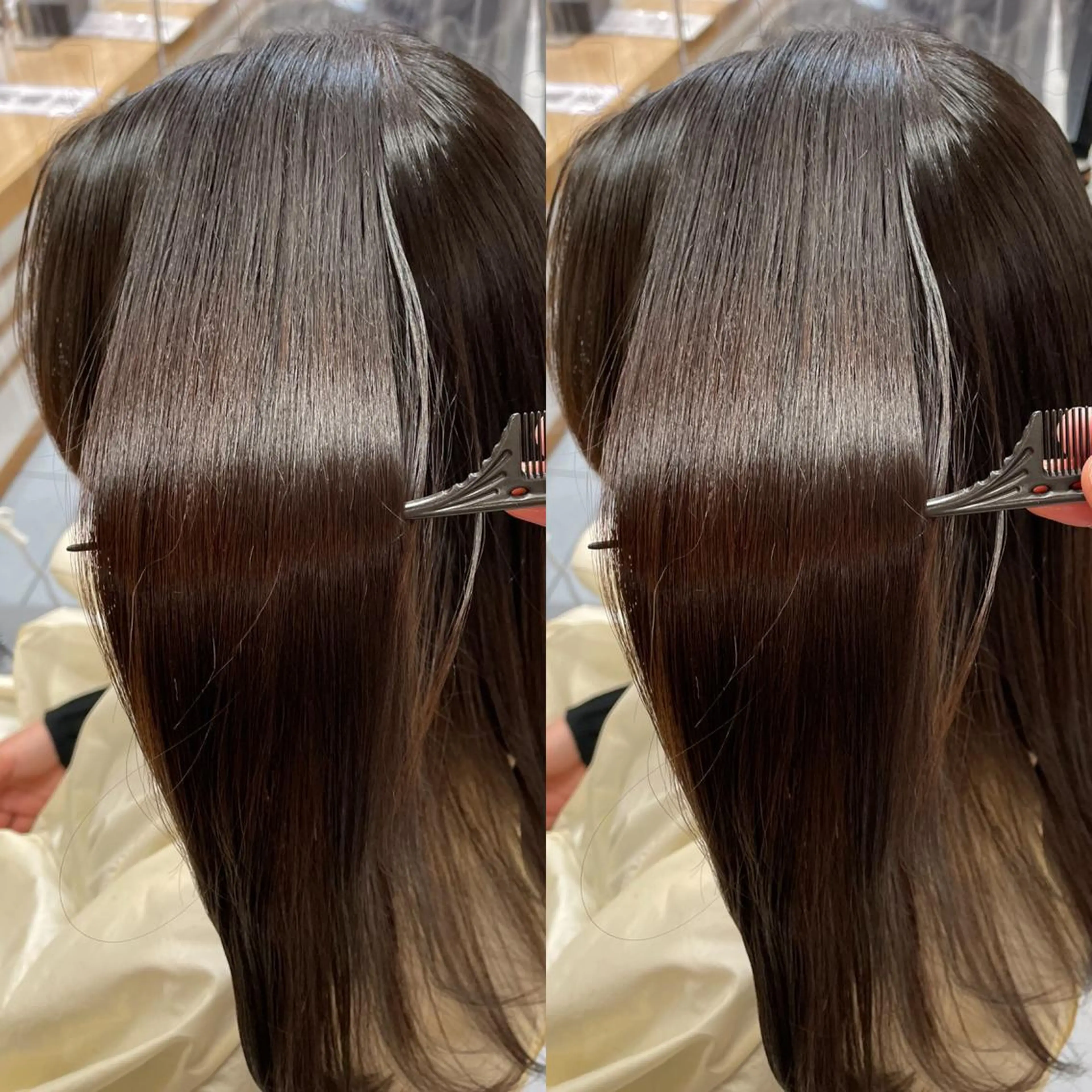 ミディアム 縮毛/レイヤー 韓国/橋口のヘアスタイル