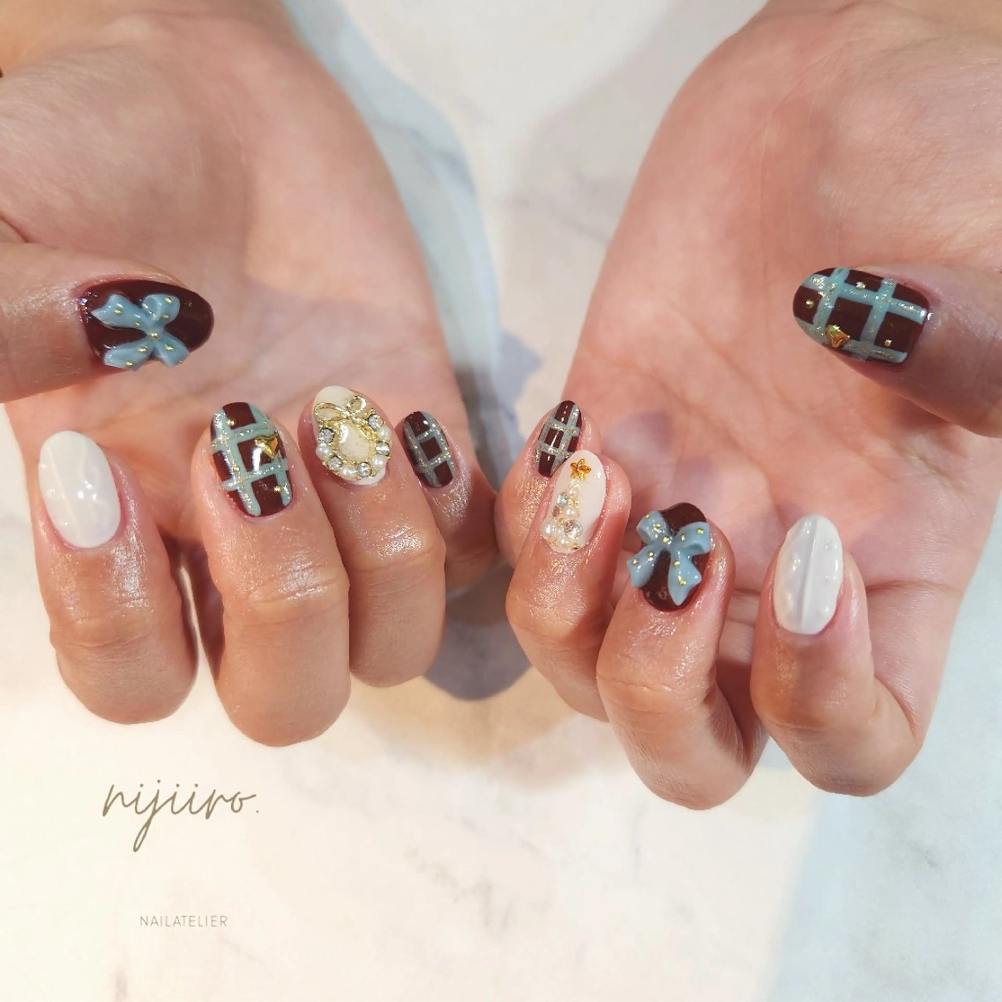 ネイル ハンドネイル nailatelier nijiiro.所属・nijiiro🌈 サトウのネイルデザイン