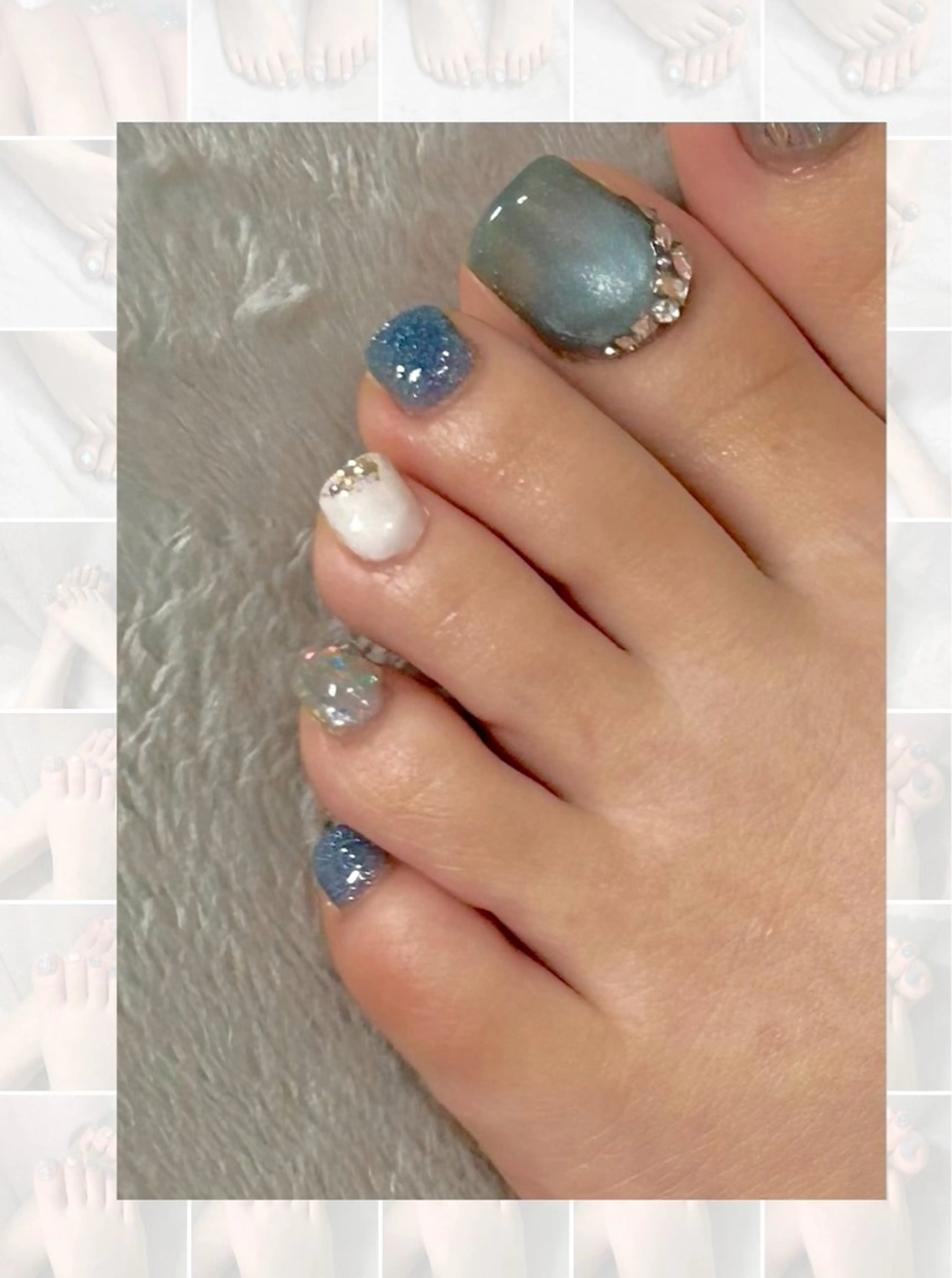 ネイル フットネイル フットネイル MYu Beauty Salon YURIのネイルデザイン