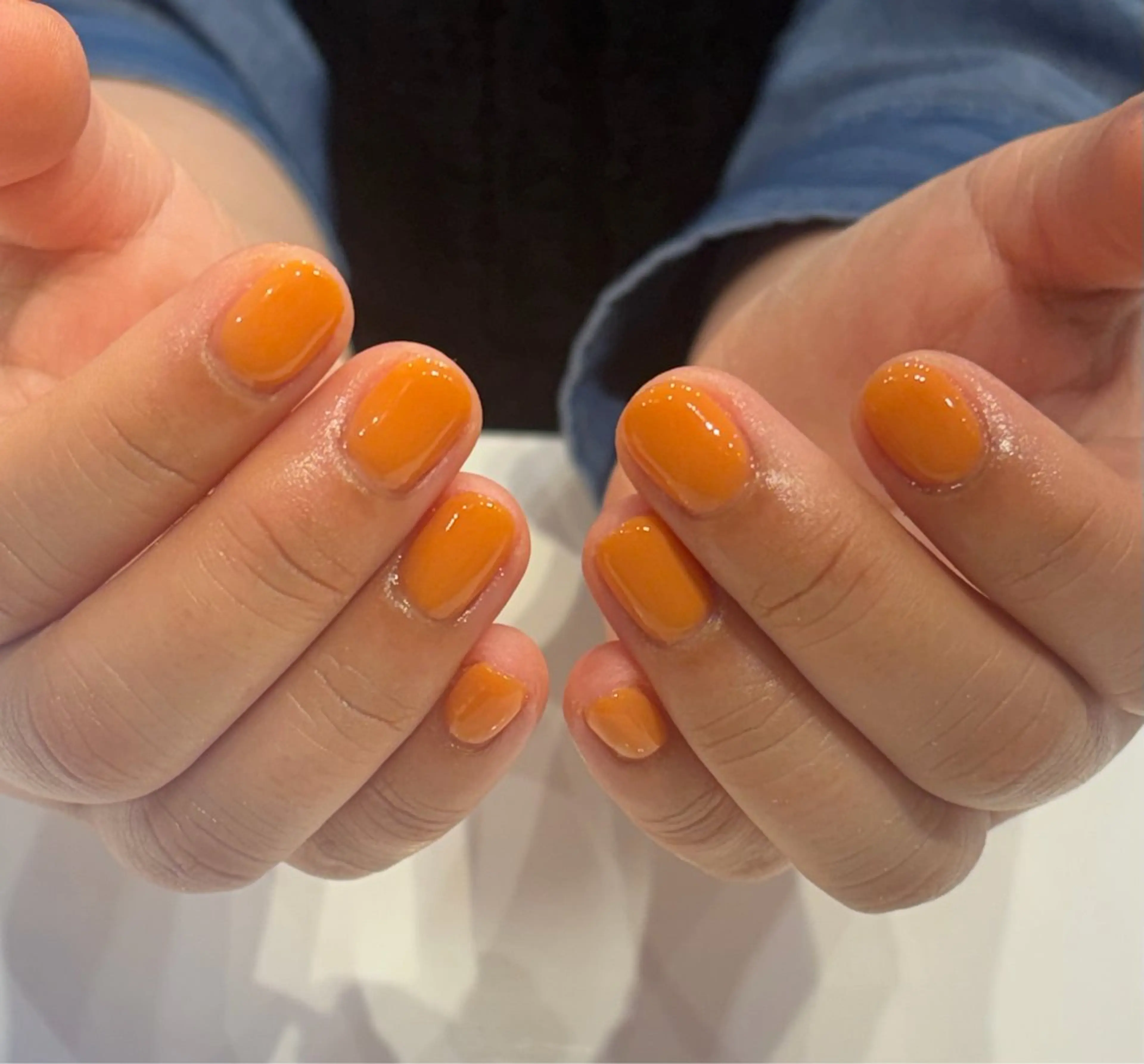 ネイル ワンカラーネイル SHELL NAIL ホノカ🤍のネイルデザイン
