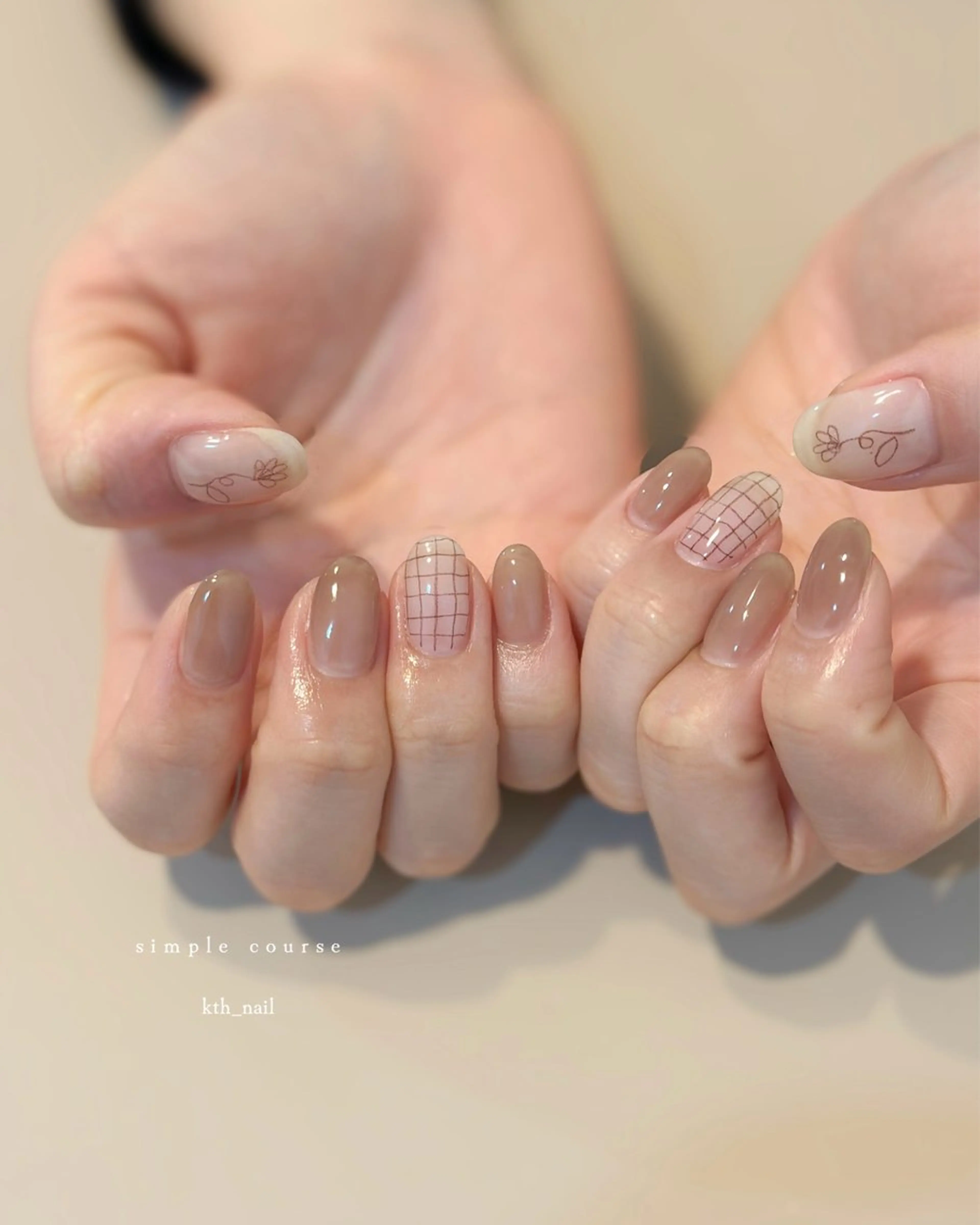 ネイル シンプルネイル ハンドネイル Kotoha （ことは）のネイルデザイン