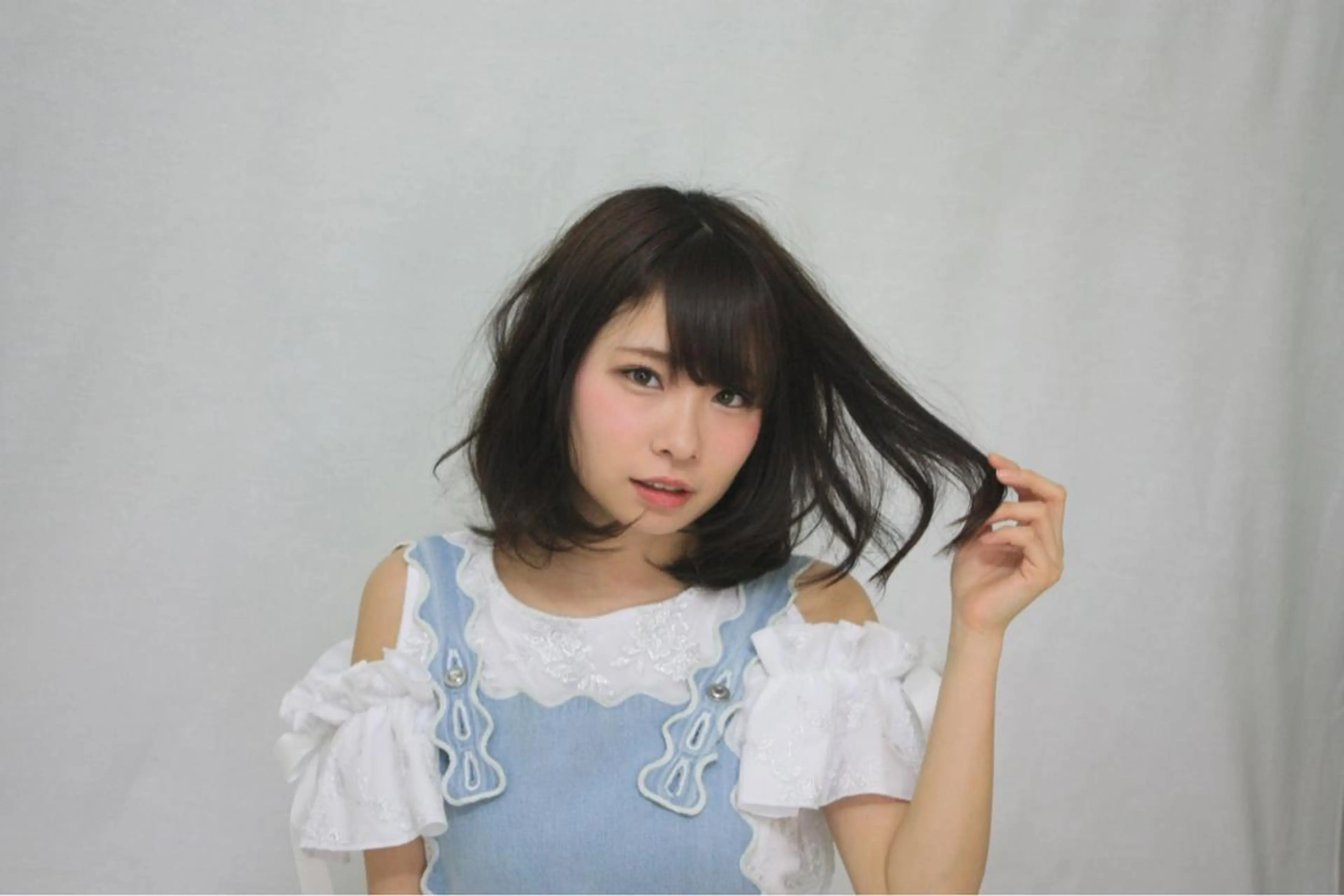 ミディアム カラー ヘアアレンジ yeope所属・【体験】韓国 メイク&ヘア天神のヘアスタイル