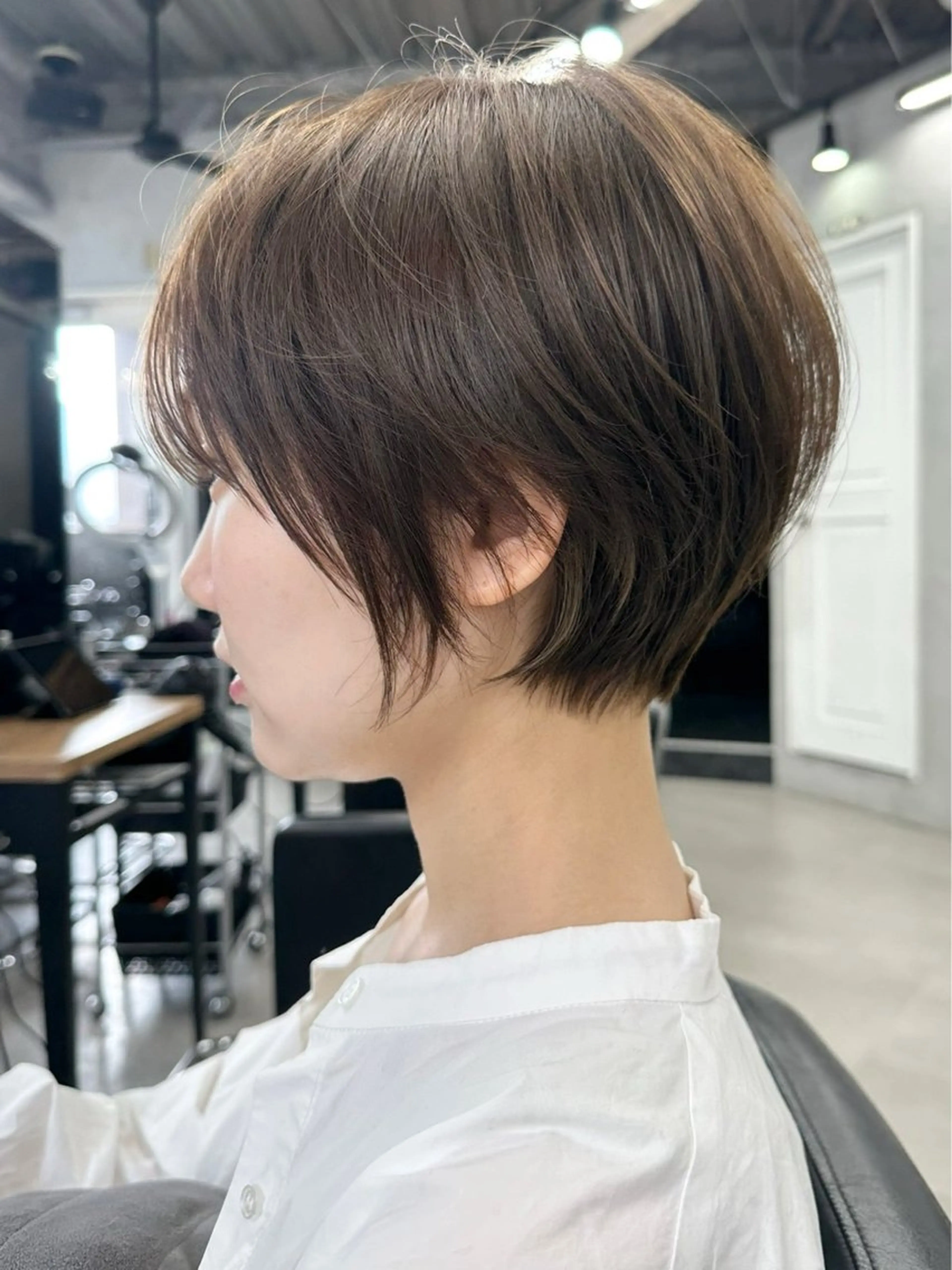 ショート カット 暖色カラー/レイヤー カット☁️MEI☁️のヘアスタイル